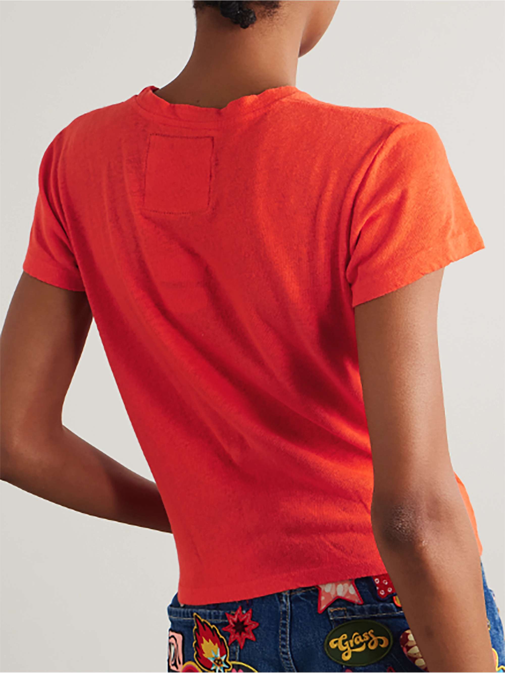 + La DoubleJ The Sinful printed linen and cotton-blend jersey T-shirt view