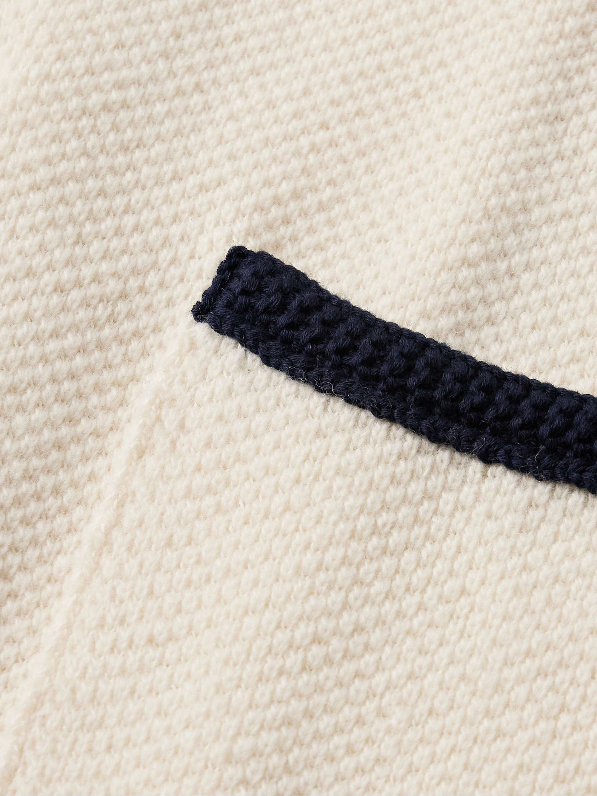 Textured Virgin Wool and Cotton-Blend Cardigan view