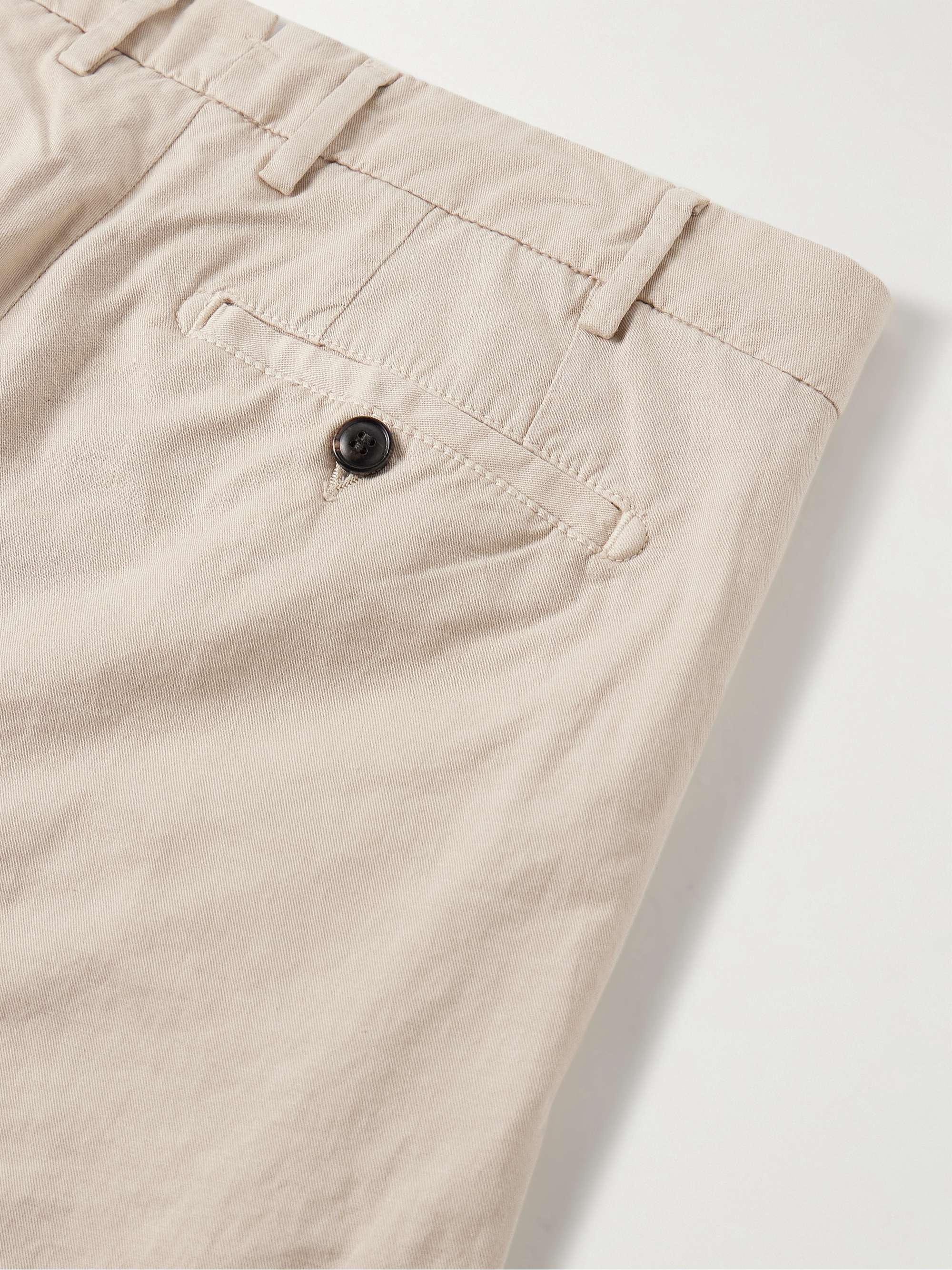 Somerset Slim-Fit Stretch-Cotton and Linen-Blend Trousers view