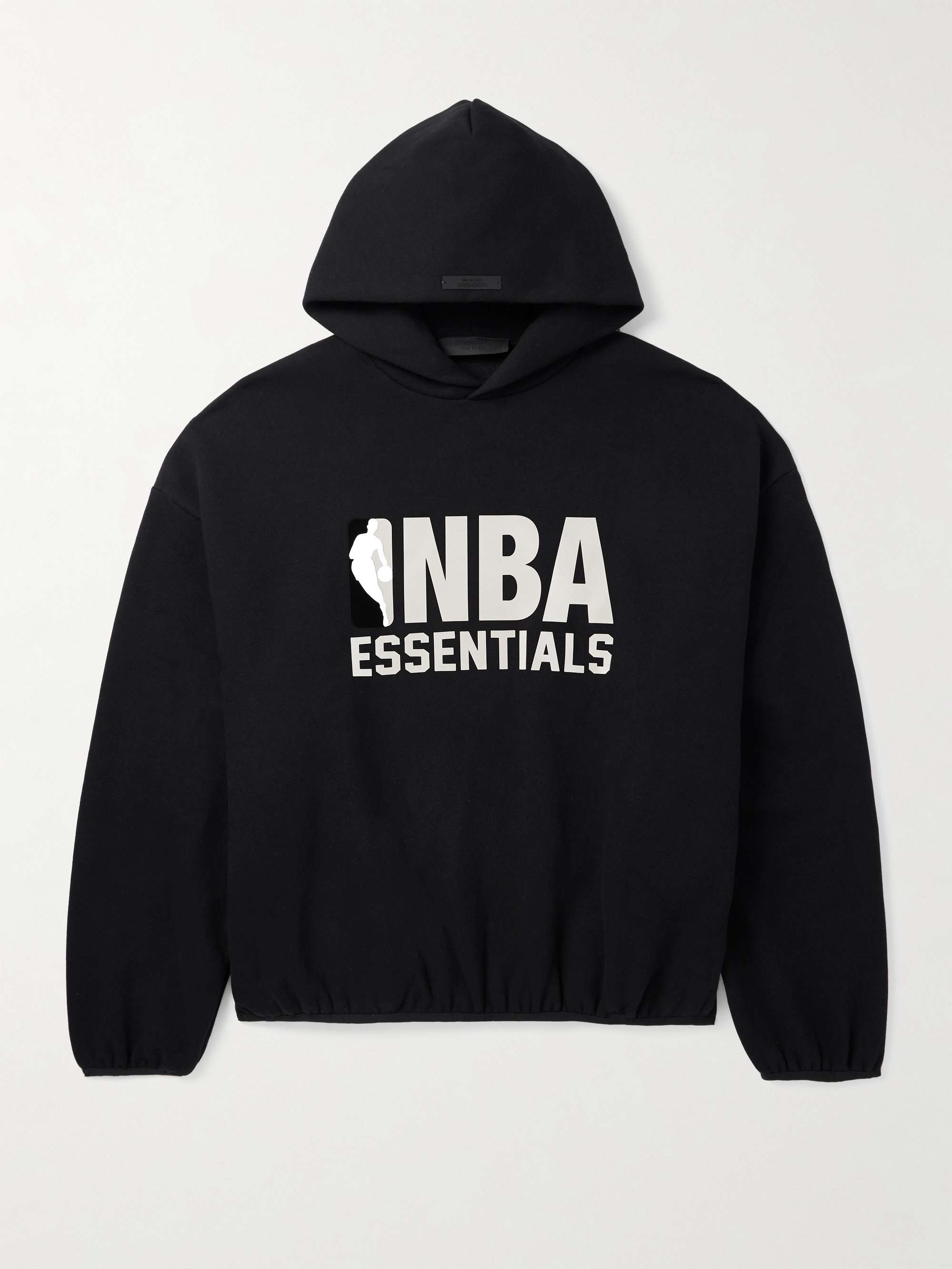 + NBA Cropped Appliquéd Cotton-Blend Jersey Hoodie hero visual