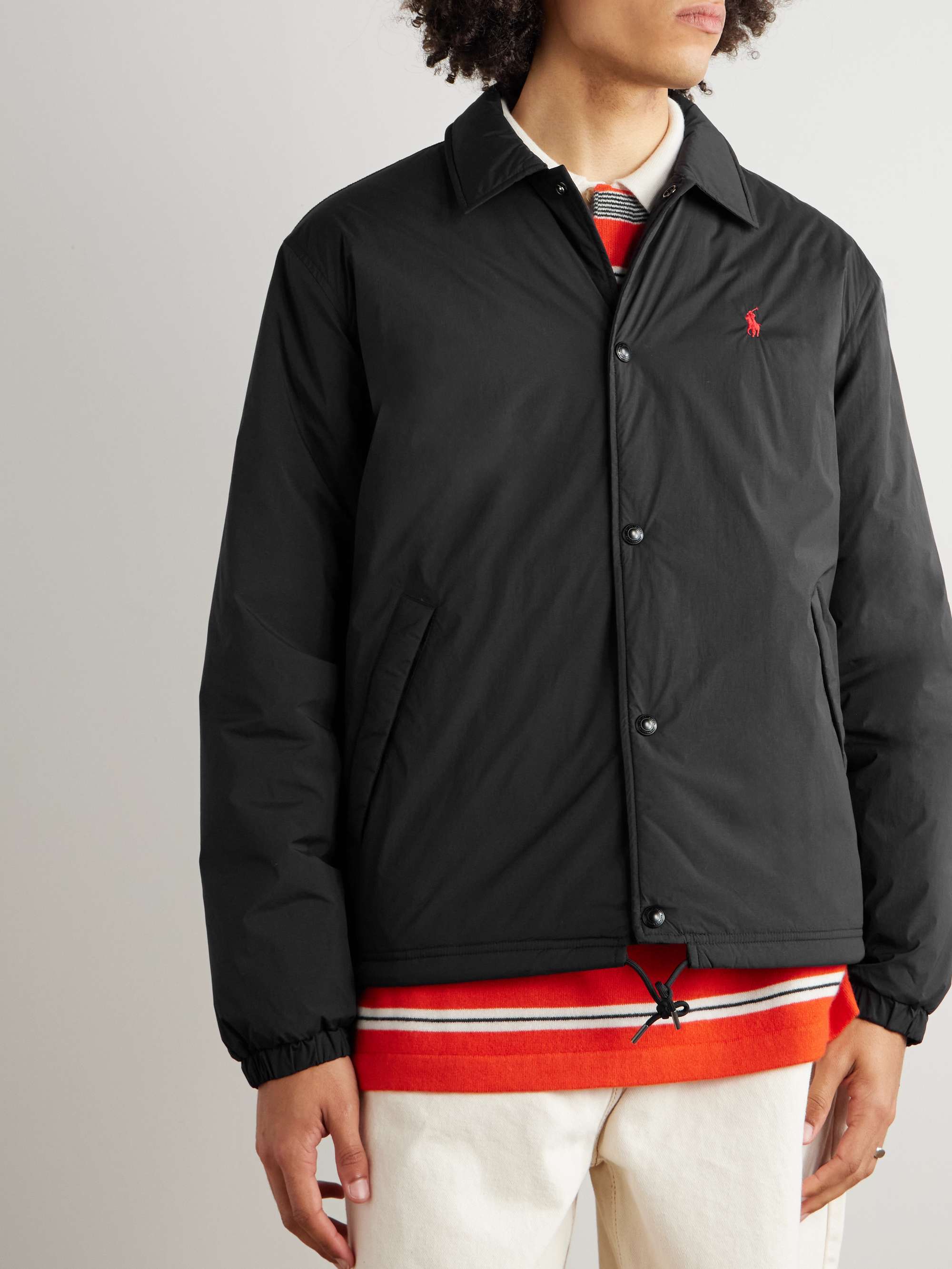 Teak Logo-Embroidered Padded Shell Jacket view