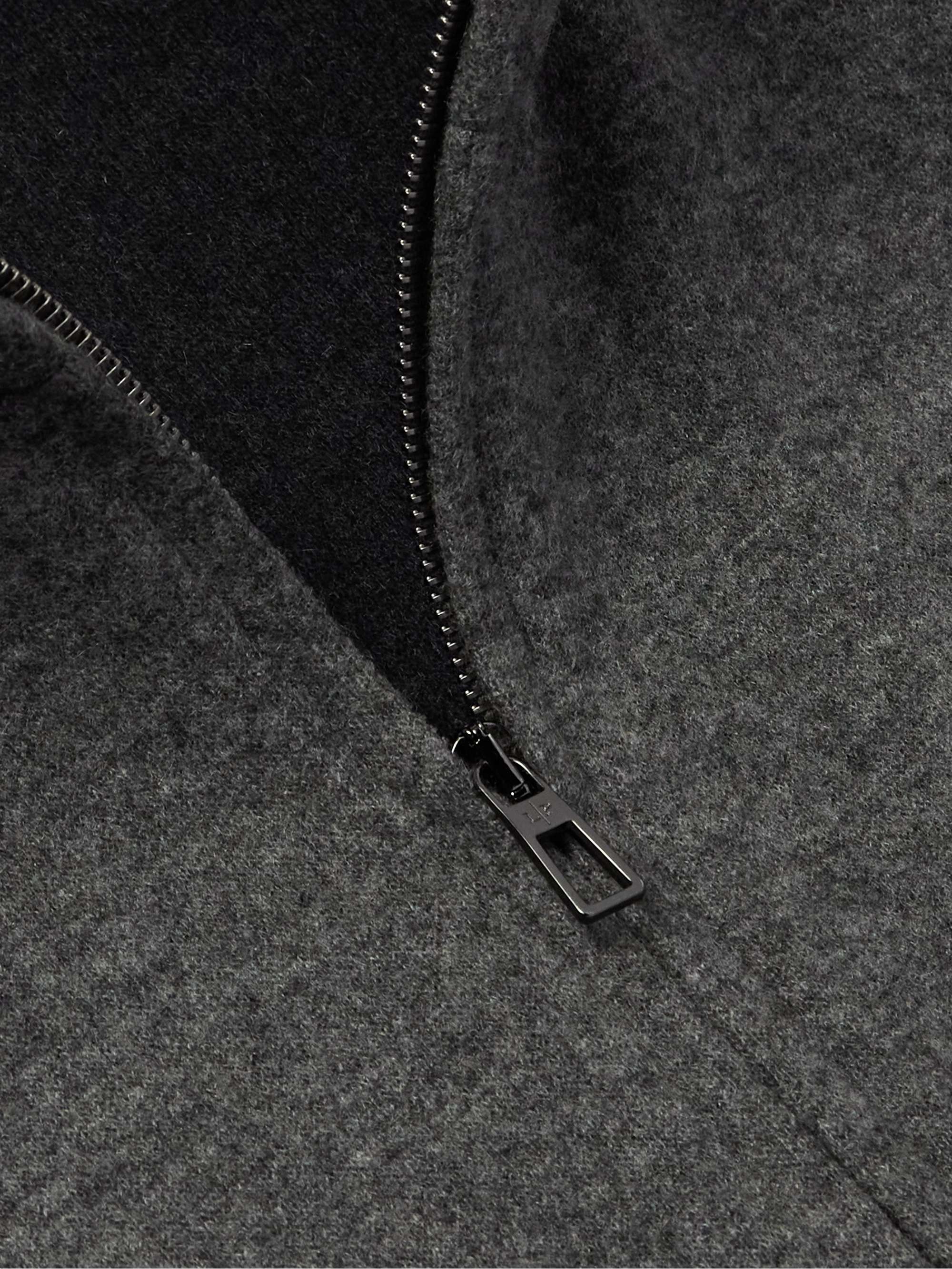 Cashmere-Blend Zip-Up Sweater view