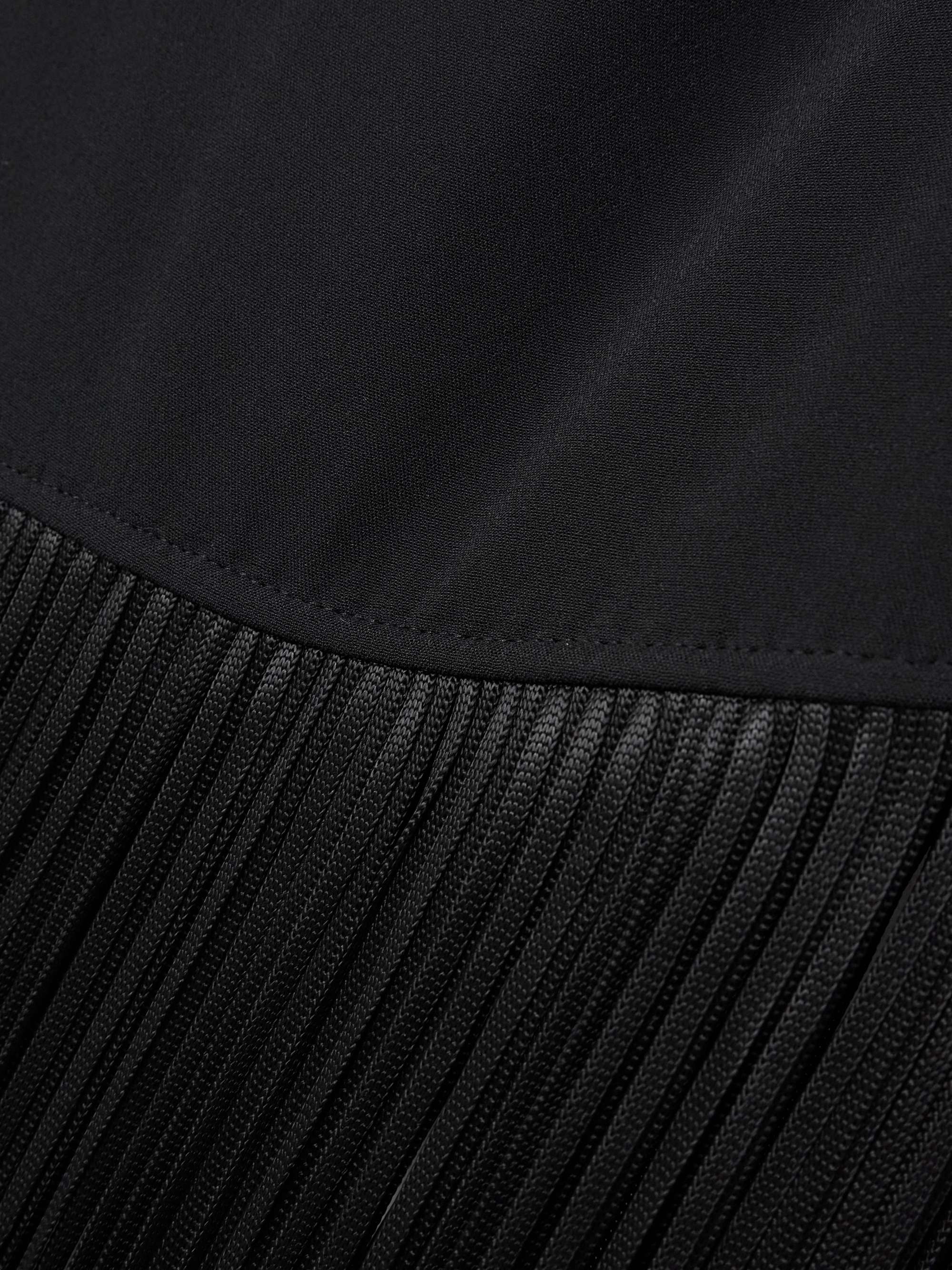 Atlanta asymmetric one-shoulder fringed crepe gown view