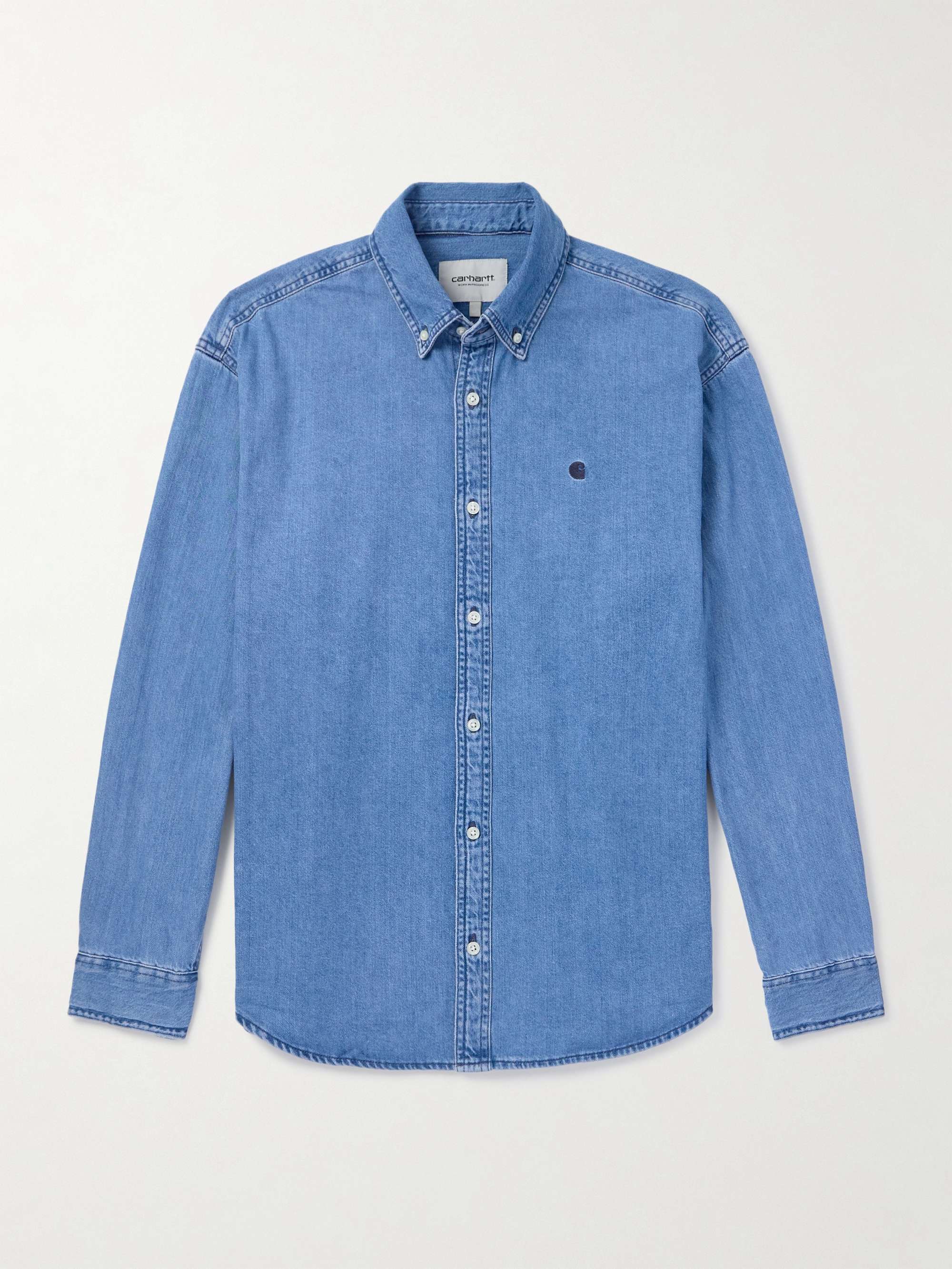 Lucas Logo-Embroidered Denim Shirt hero visual