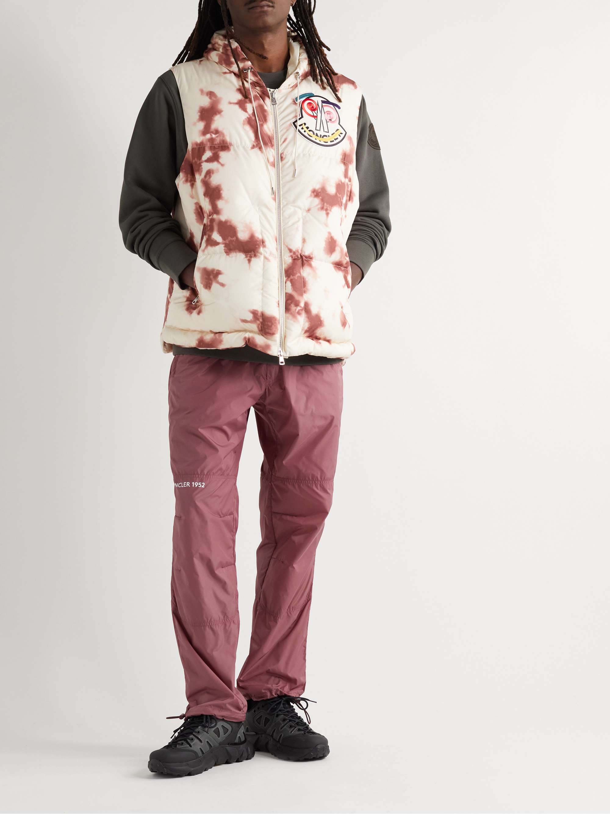 2 Moncler 1952 Tie-Dyed Quilted Shell Hooded Gilet view