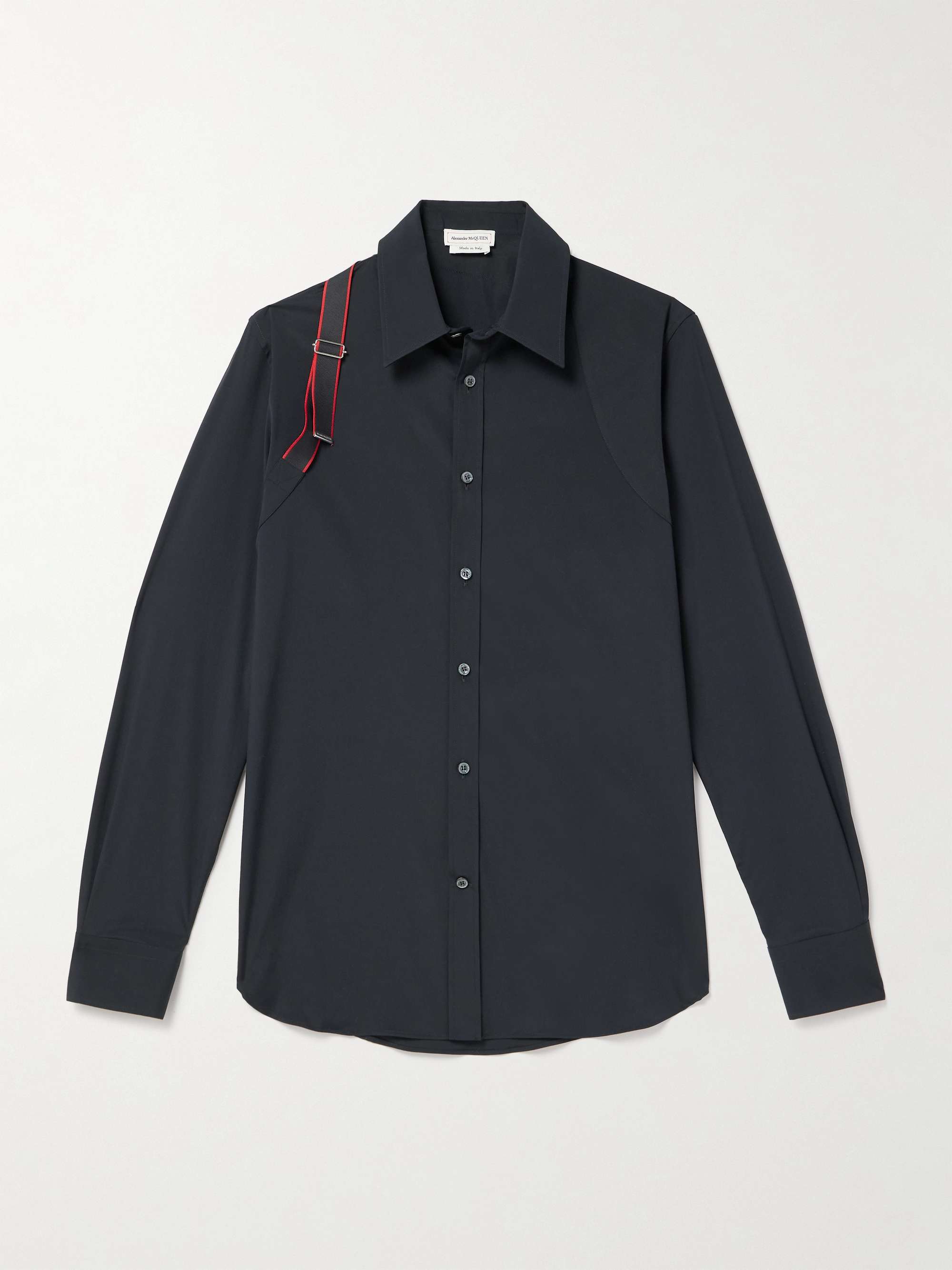 Harness-Detailed Cotton-Blend Shirt hero visual