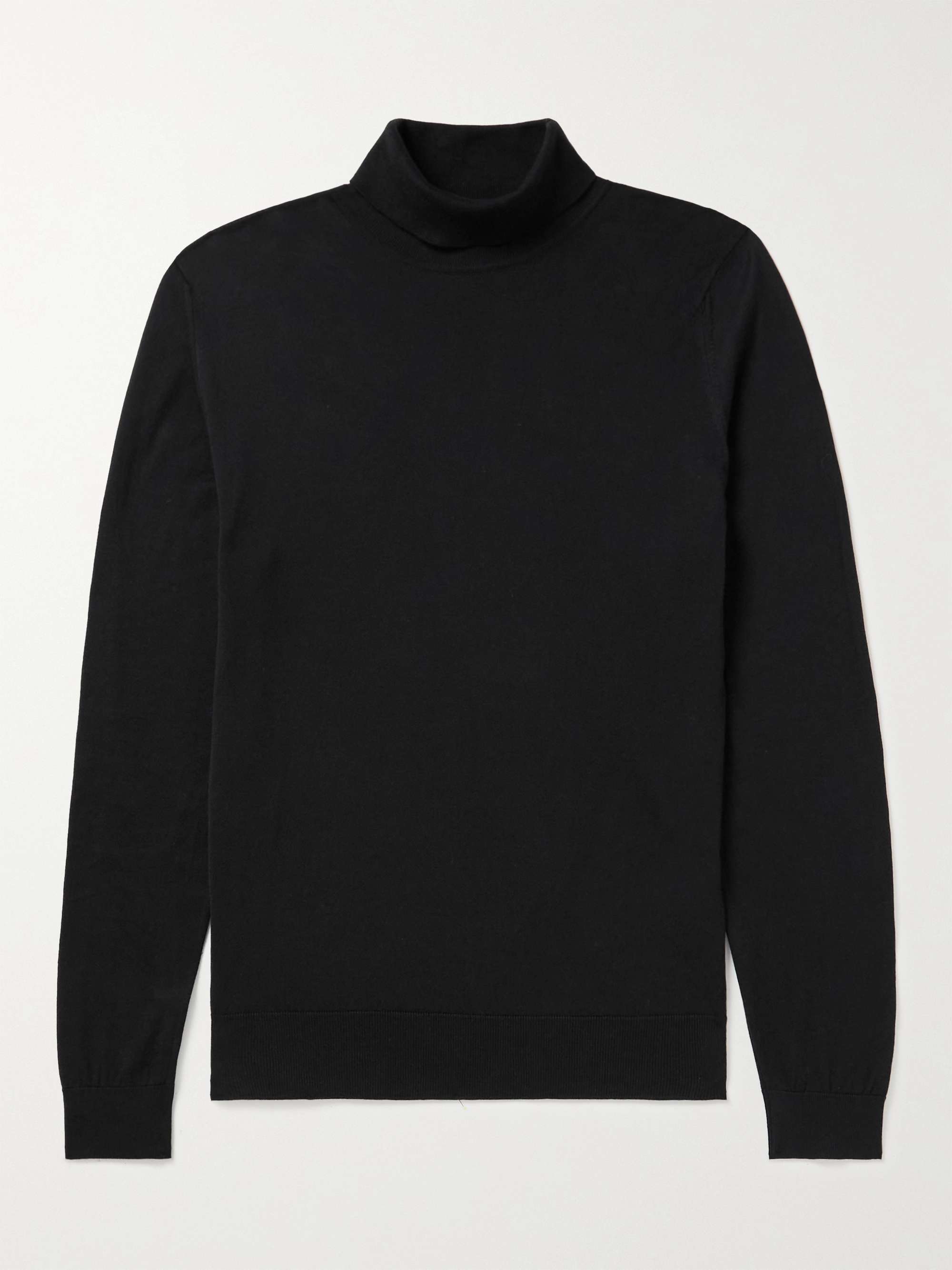 Hawley Slim-Fit Sea Island Cotton Rollneck Sweater hero visual