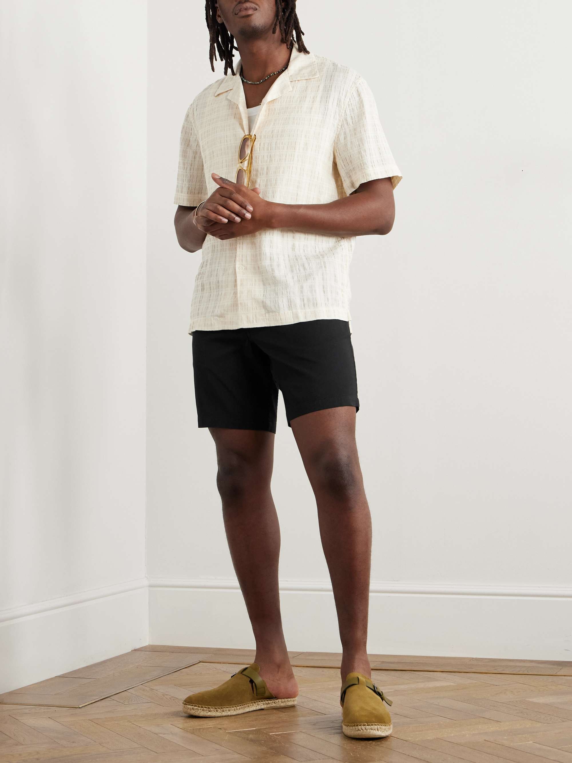 Harris Straight-Leg Lyocell-Blend Shorts view