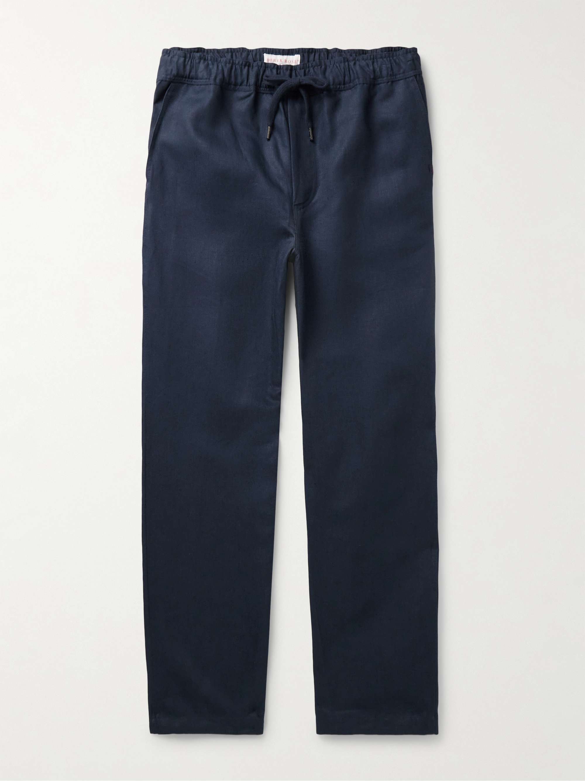 Sydney 2 Slim-Fit Linen Drawstring Trousers hero visual