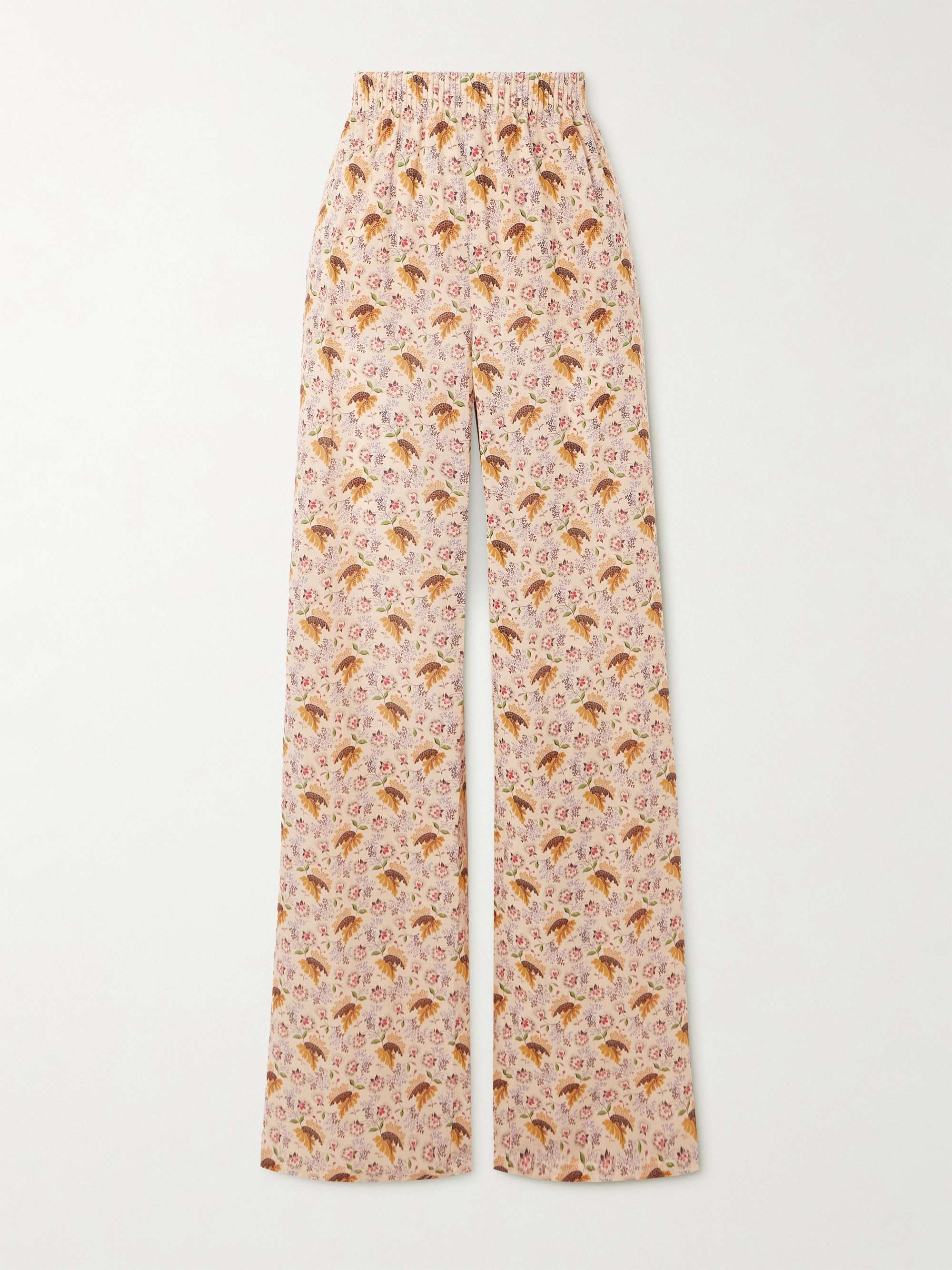 Floral-print cotton-muslin pants hero visual