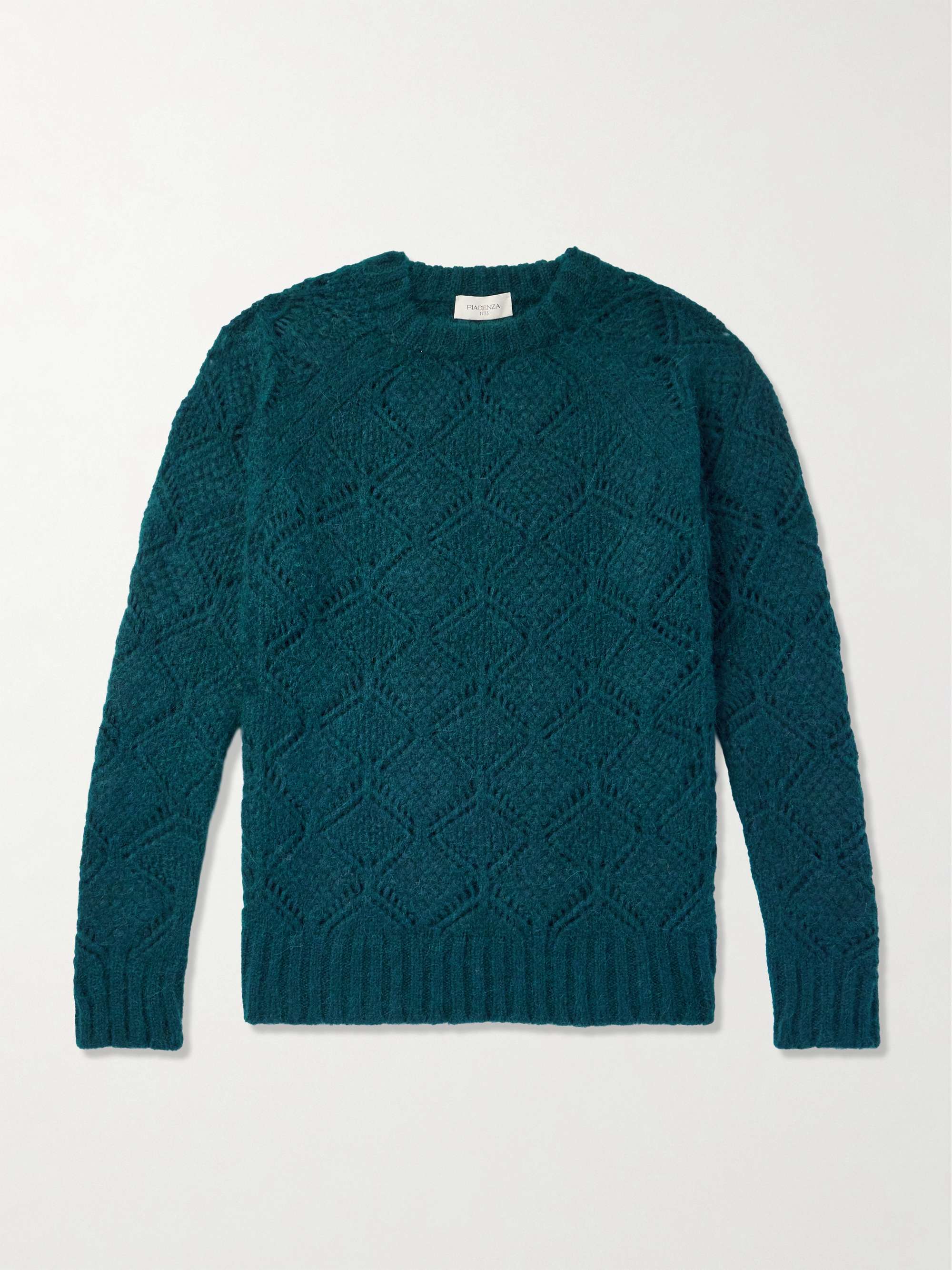 Crocheted Alpaca-Blend Sweater hero visual