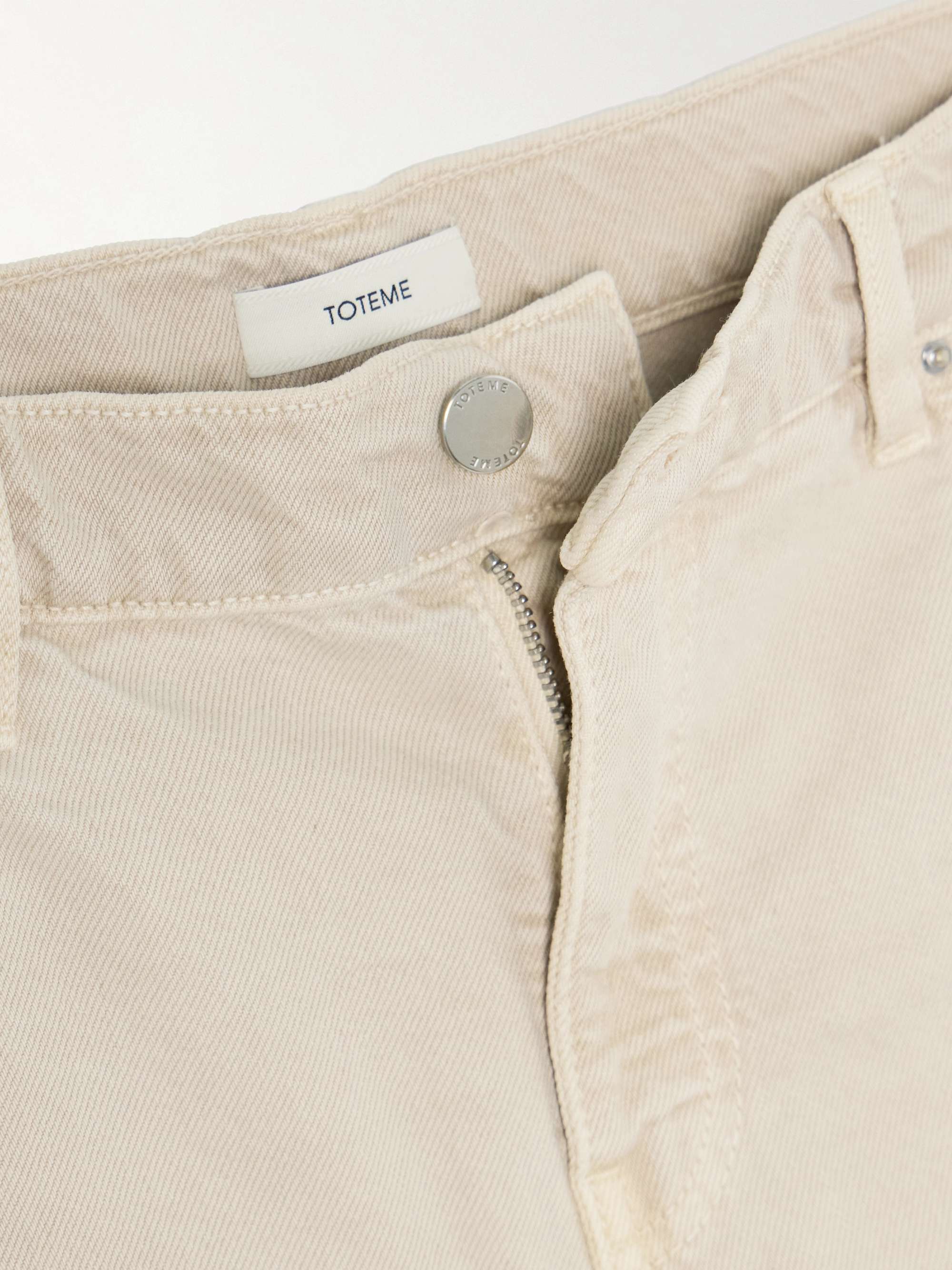 Low-rise slim-leg organic jeans view