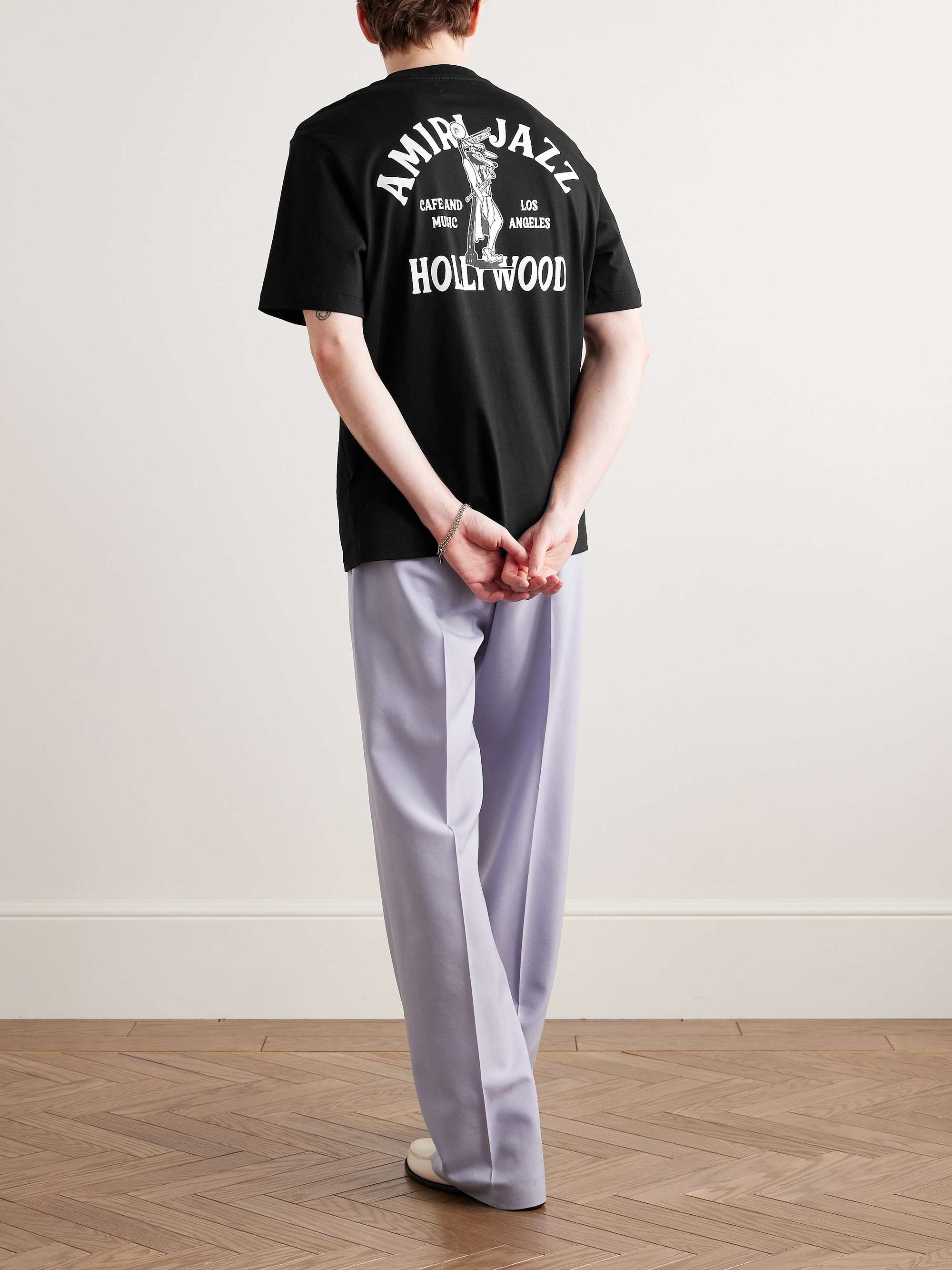 Jazz Wolf Logo-Print Cotton-Jersey T-Shirt view
