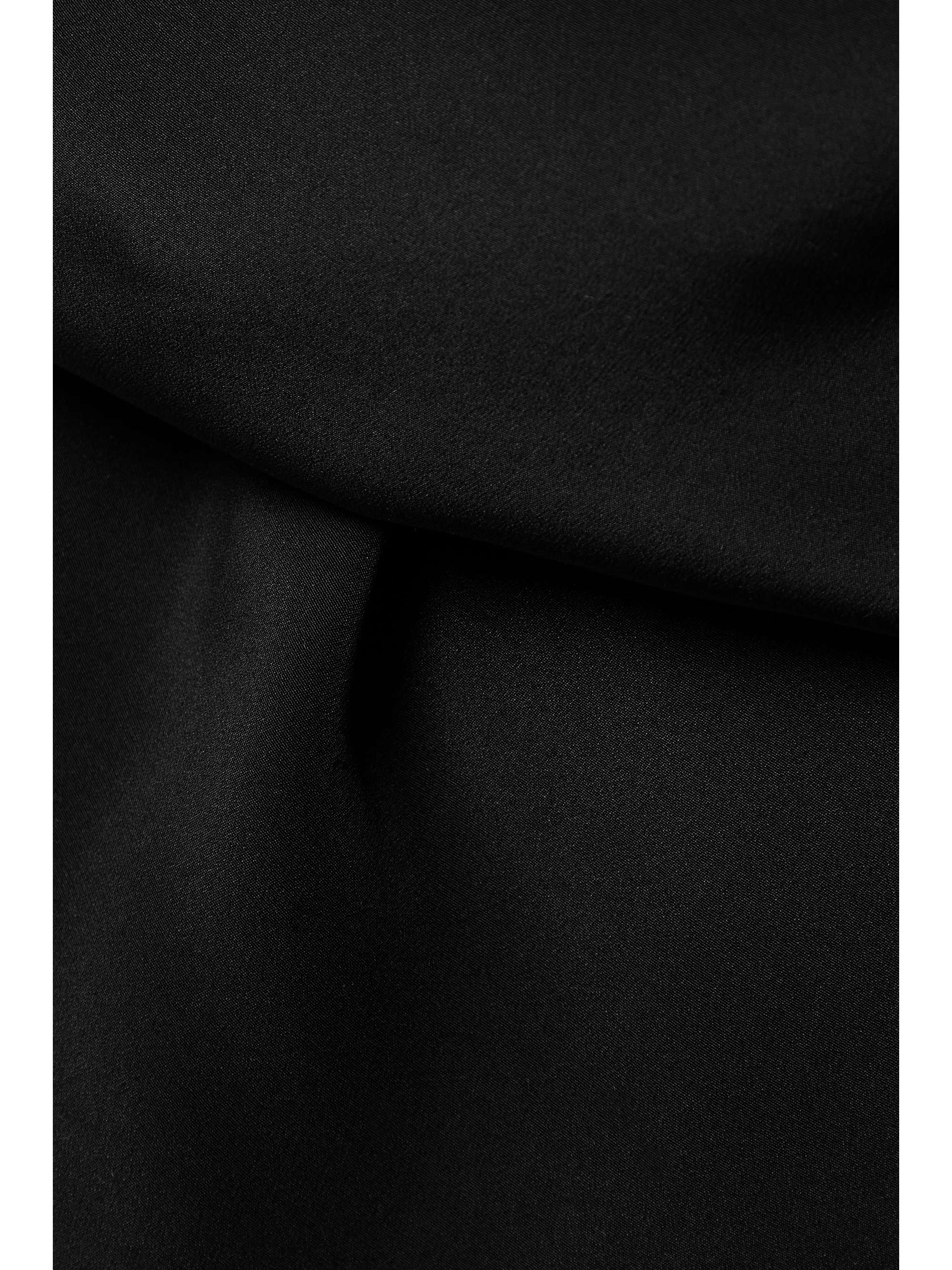 Open-back asymmetric silk crepe de chine maxi dress view