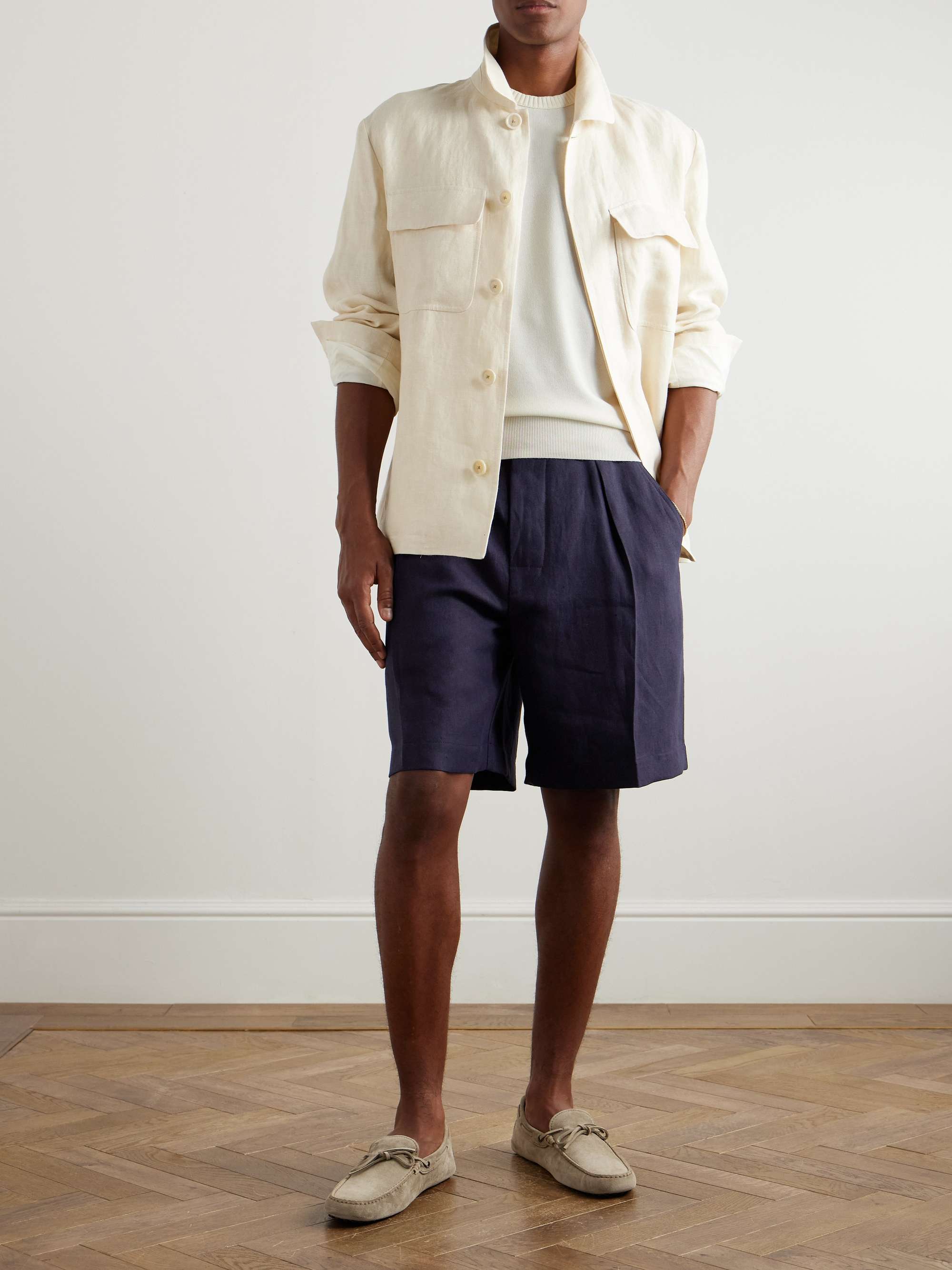Slim-Fit Cotton and Silk-Blend Piqué T-Shirt view