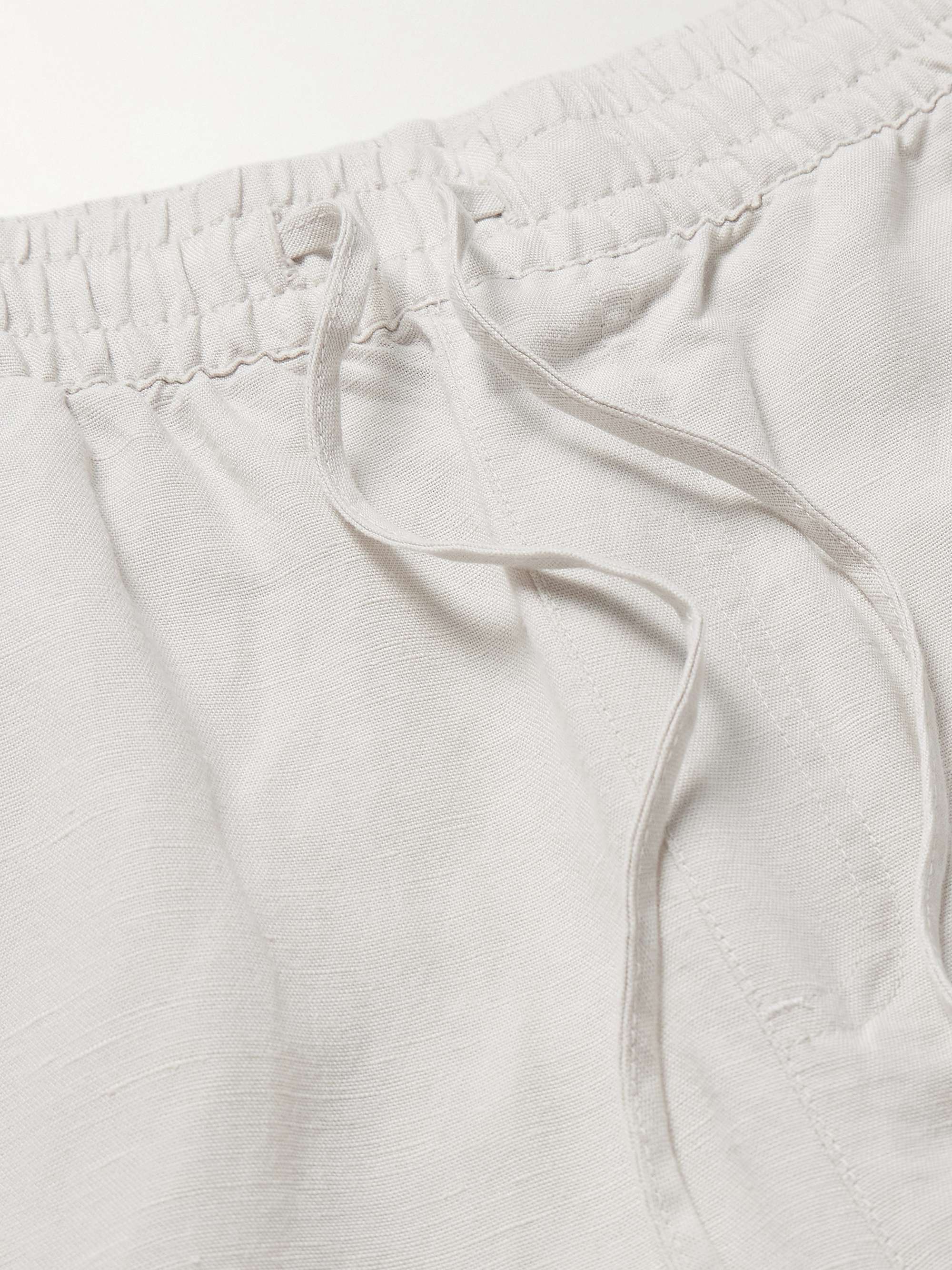 Air Straight-Leg Linen and Lyocell-Blend Drawstring Cargo Shorts view