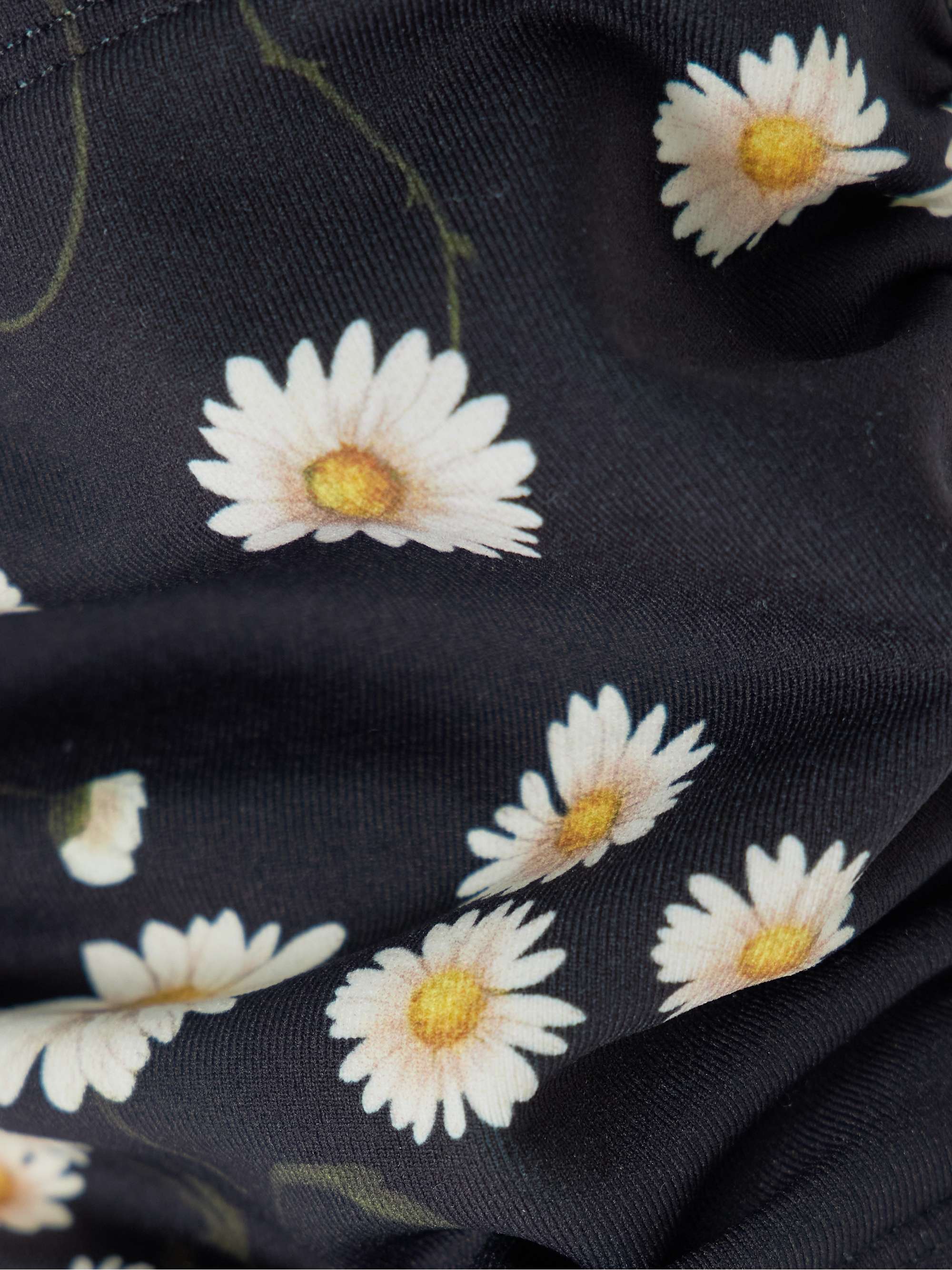 Tendrement floral-print bandeau bikini top view