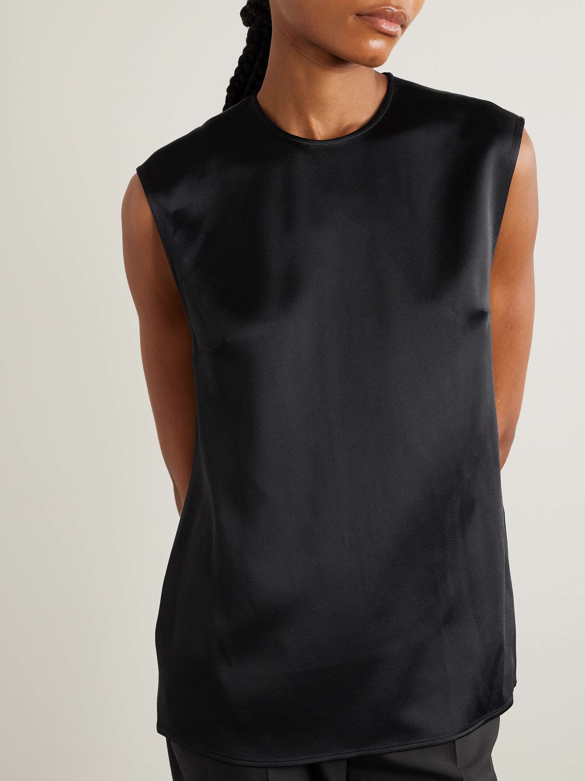 Satin top view