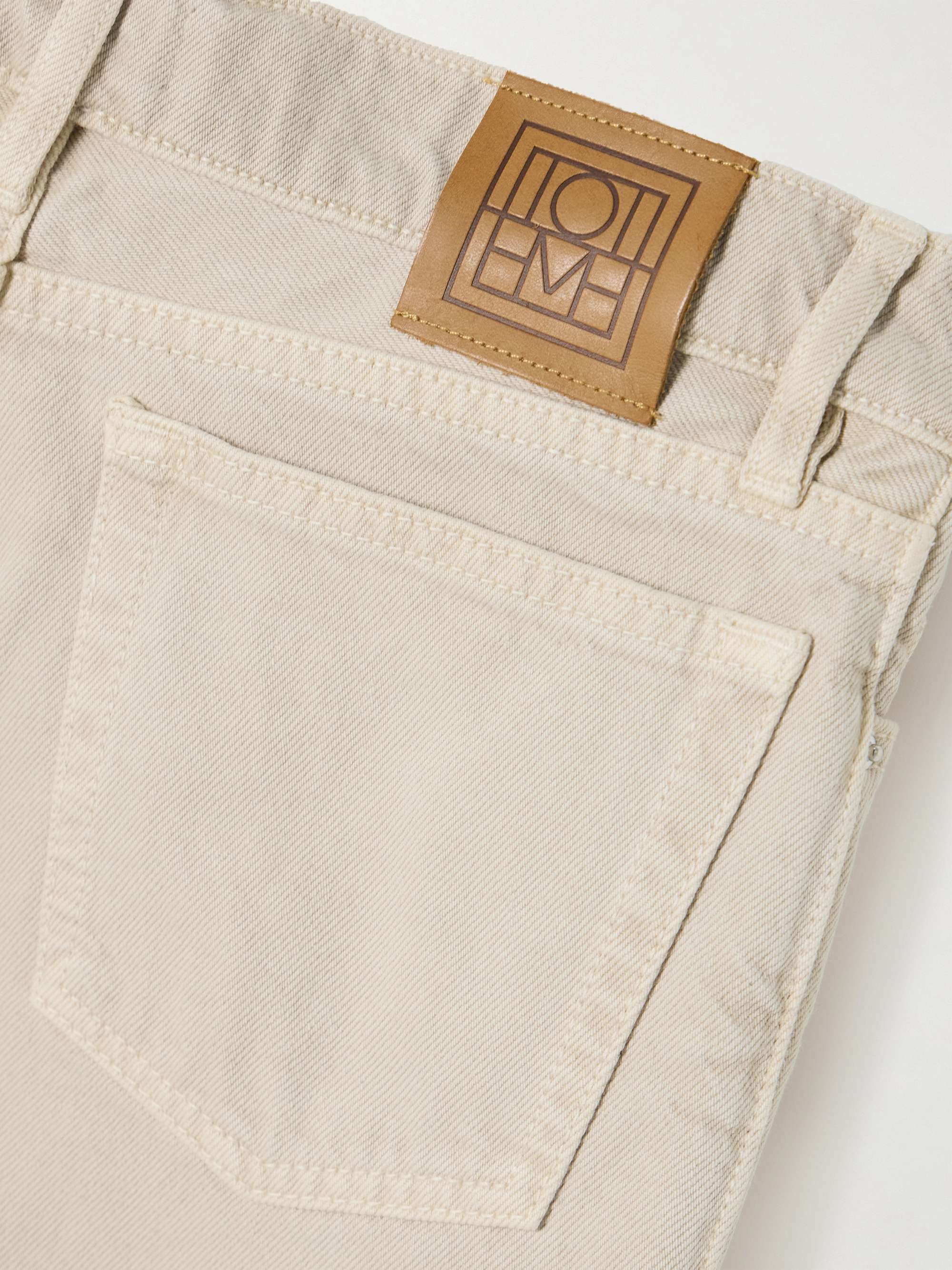 Low-rise slim-leg organic jeans view
