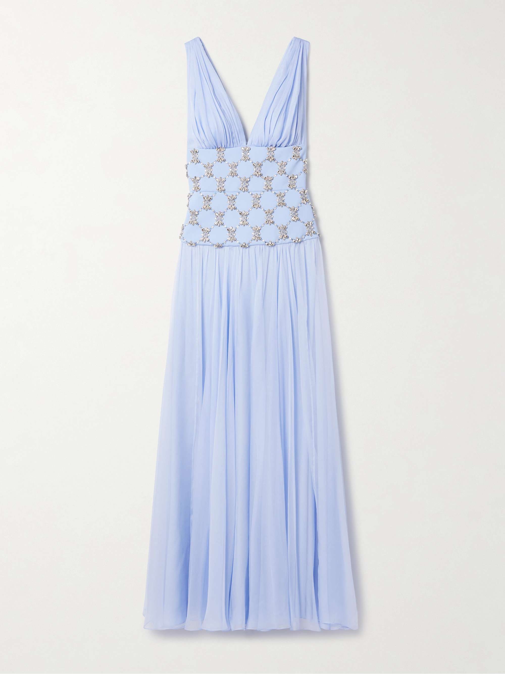 Cody chiffon and crystal-embellished silk-crepe gown hero visual