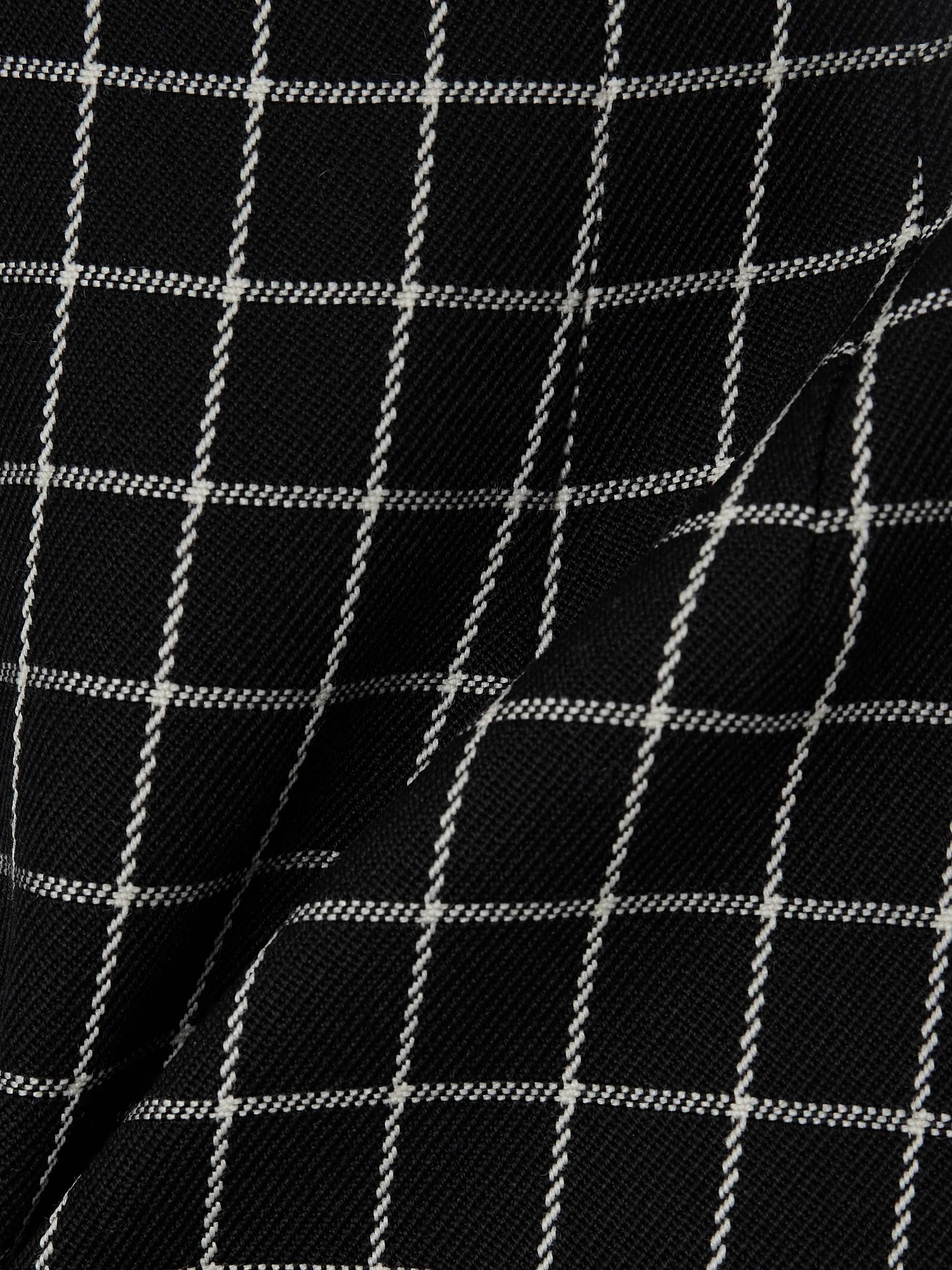 Contour checked wool-twill mini skirt view