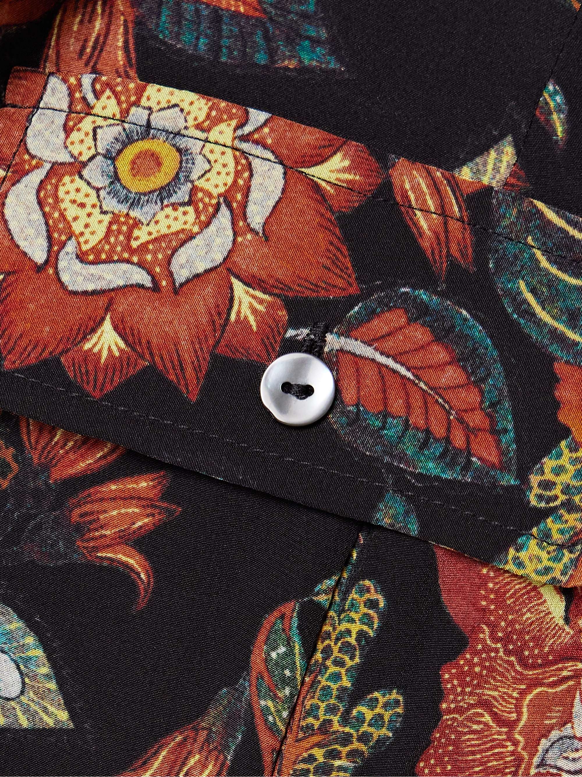 Giselle belted floral-print silk midi dress view