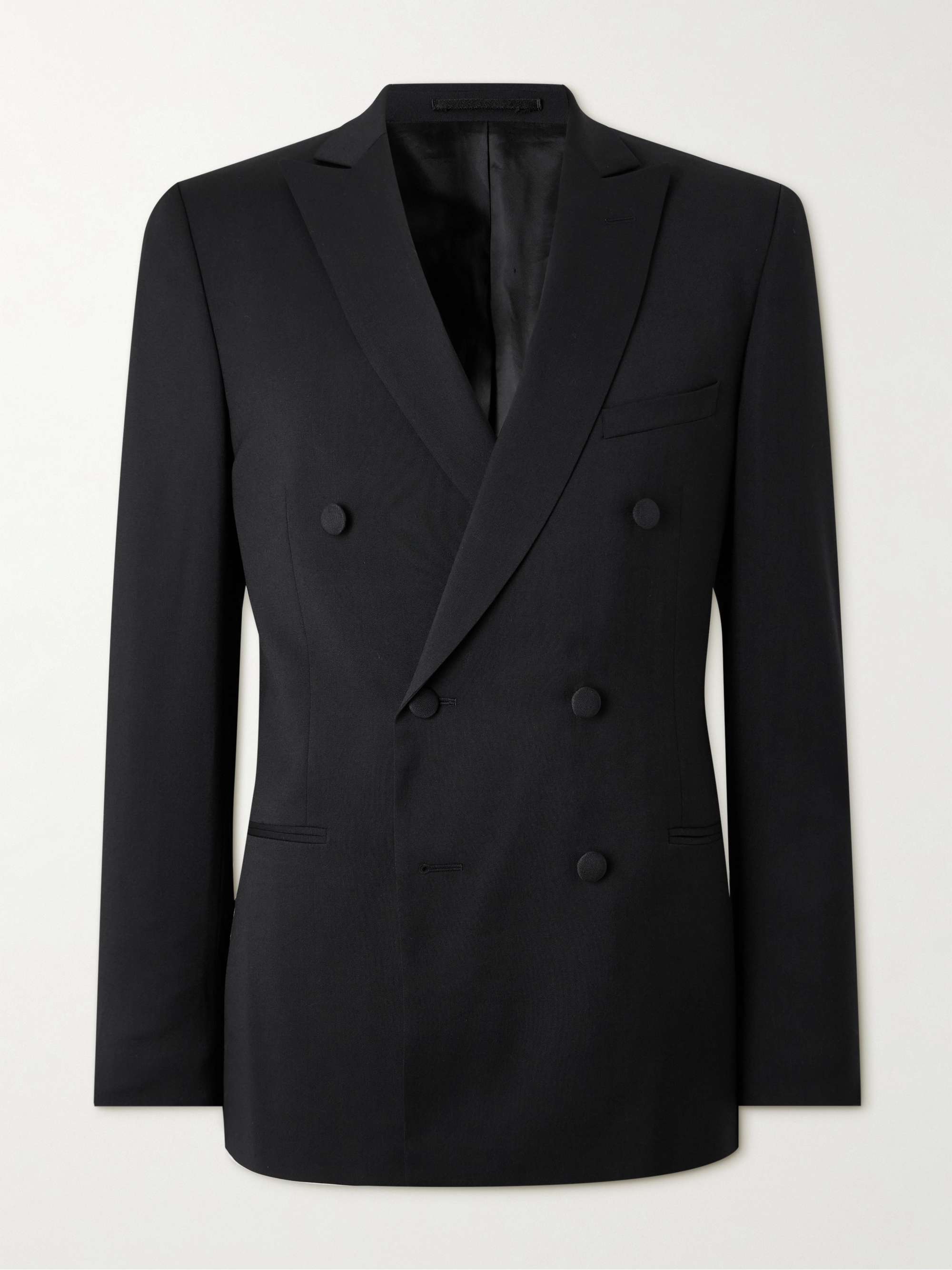 Double Breast Wool Tuxedo Jacket hero visual
