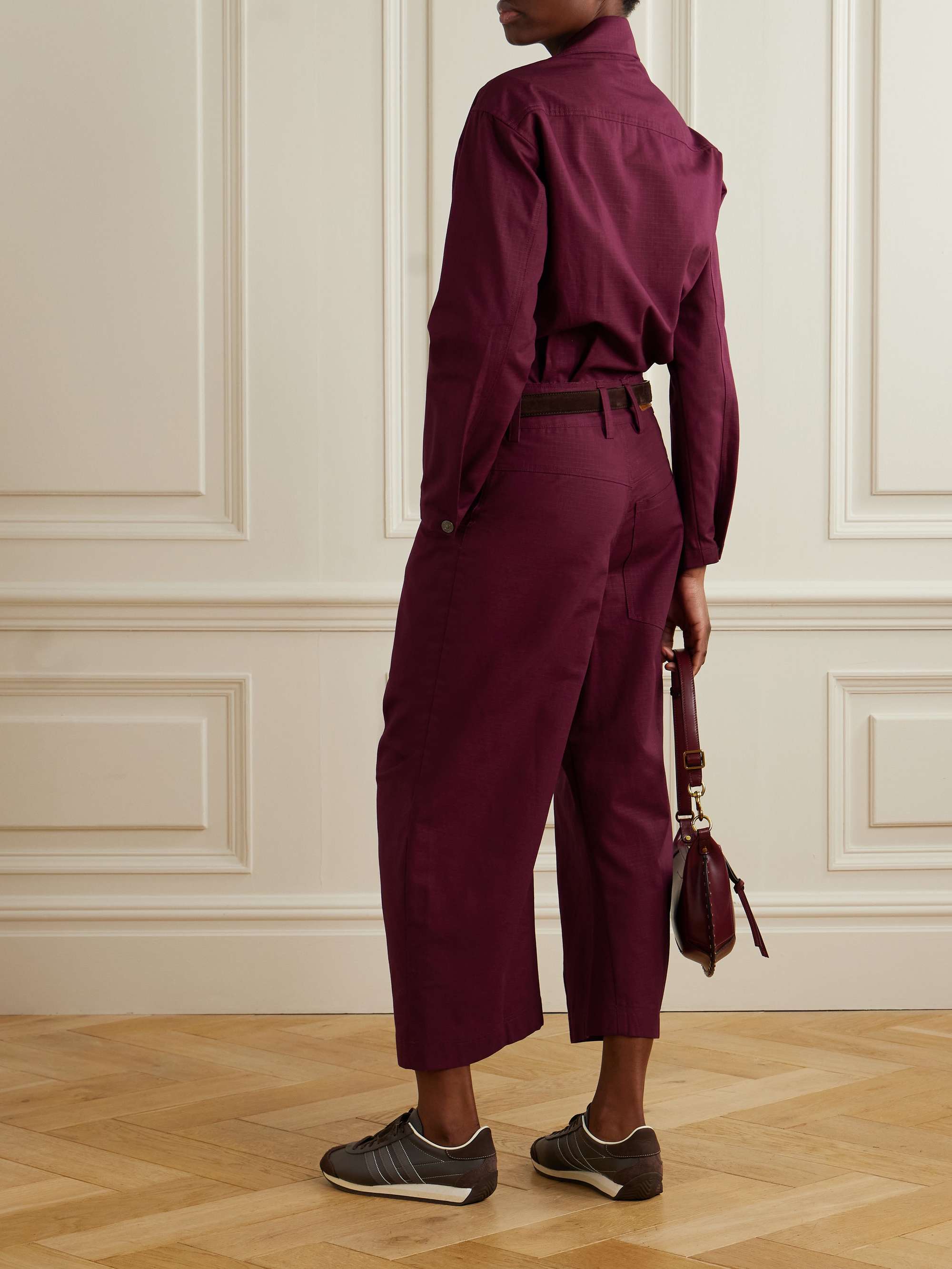 New Yorker cropped cotton-ripstop jumpsuit view