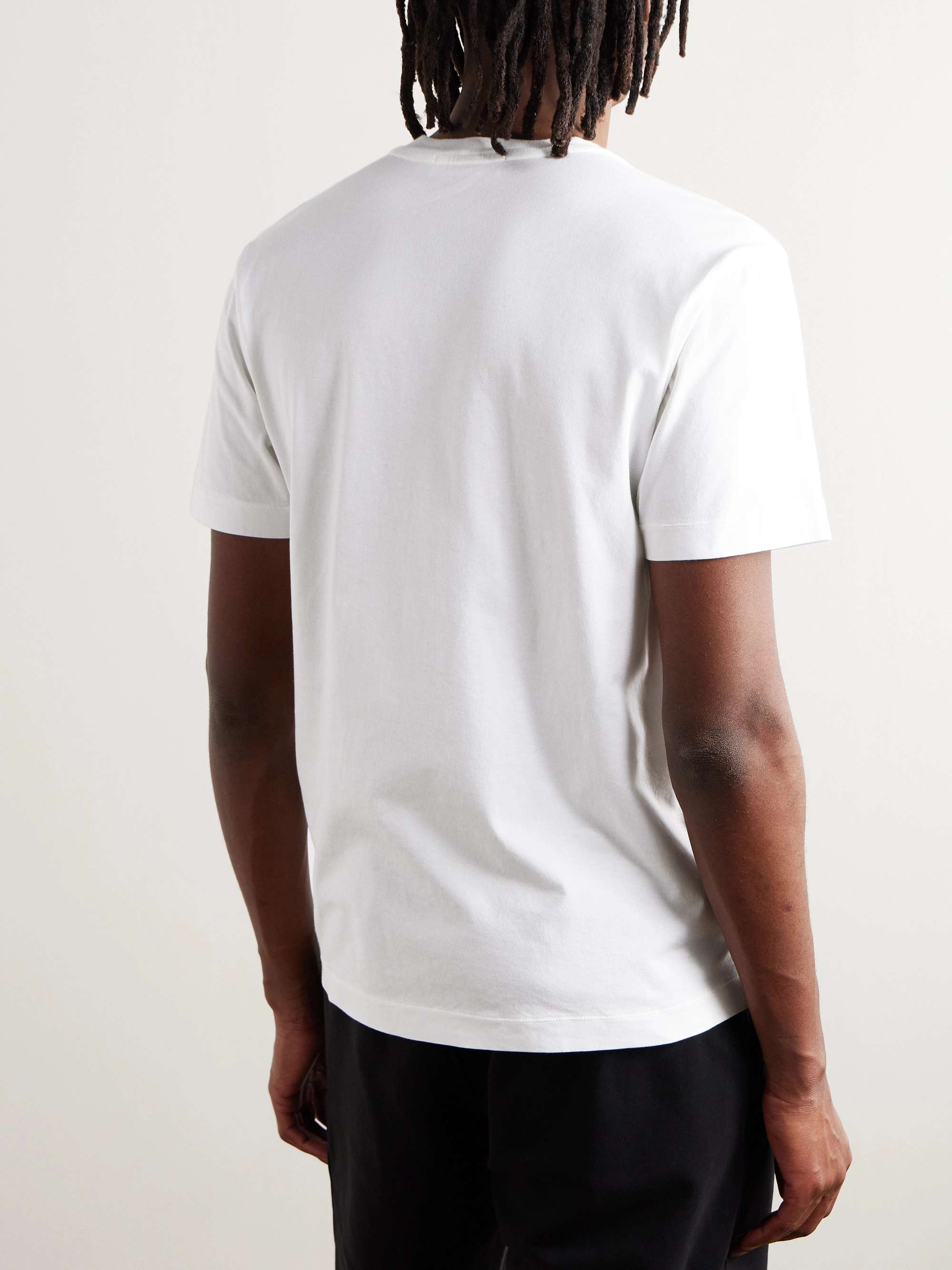 Logo-Appliquéd Garment-Dyed Cotton-Jersey T-Shirt view