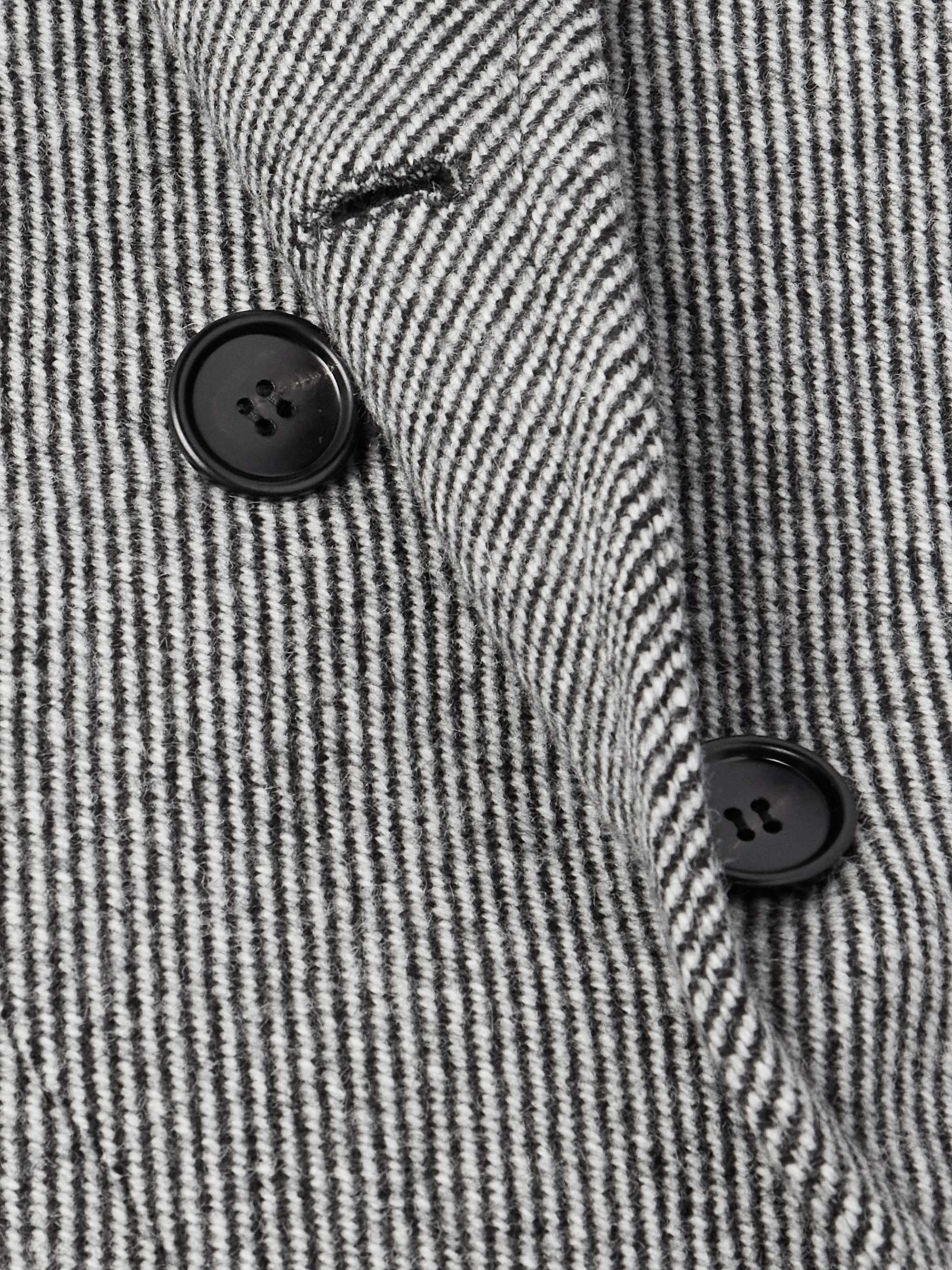 Slim-Fit Double-Breasted Virgin Wool-Twill Coat view