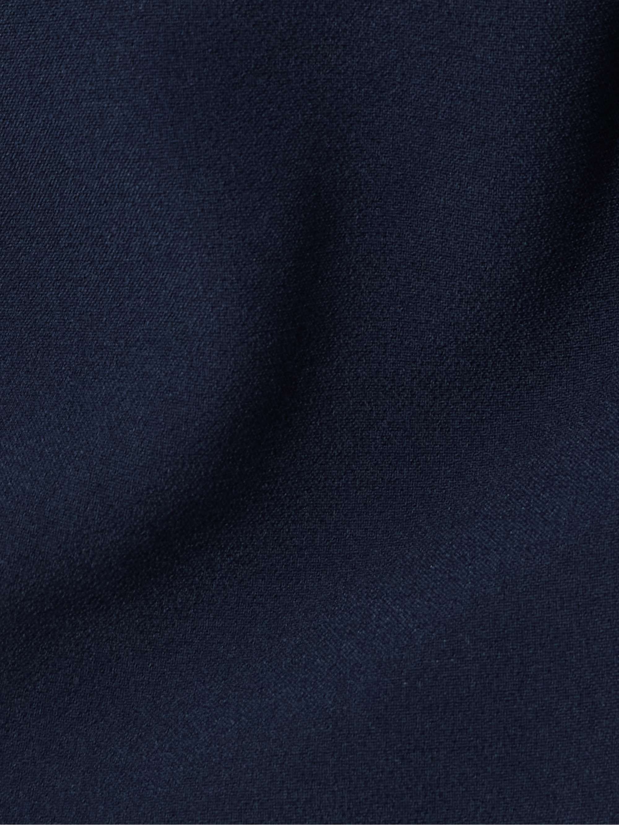 Elvan belted duchesse satin-trimmed crepe blouse view