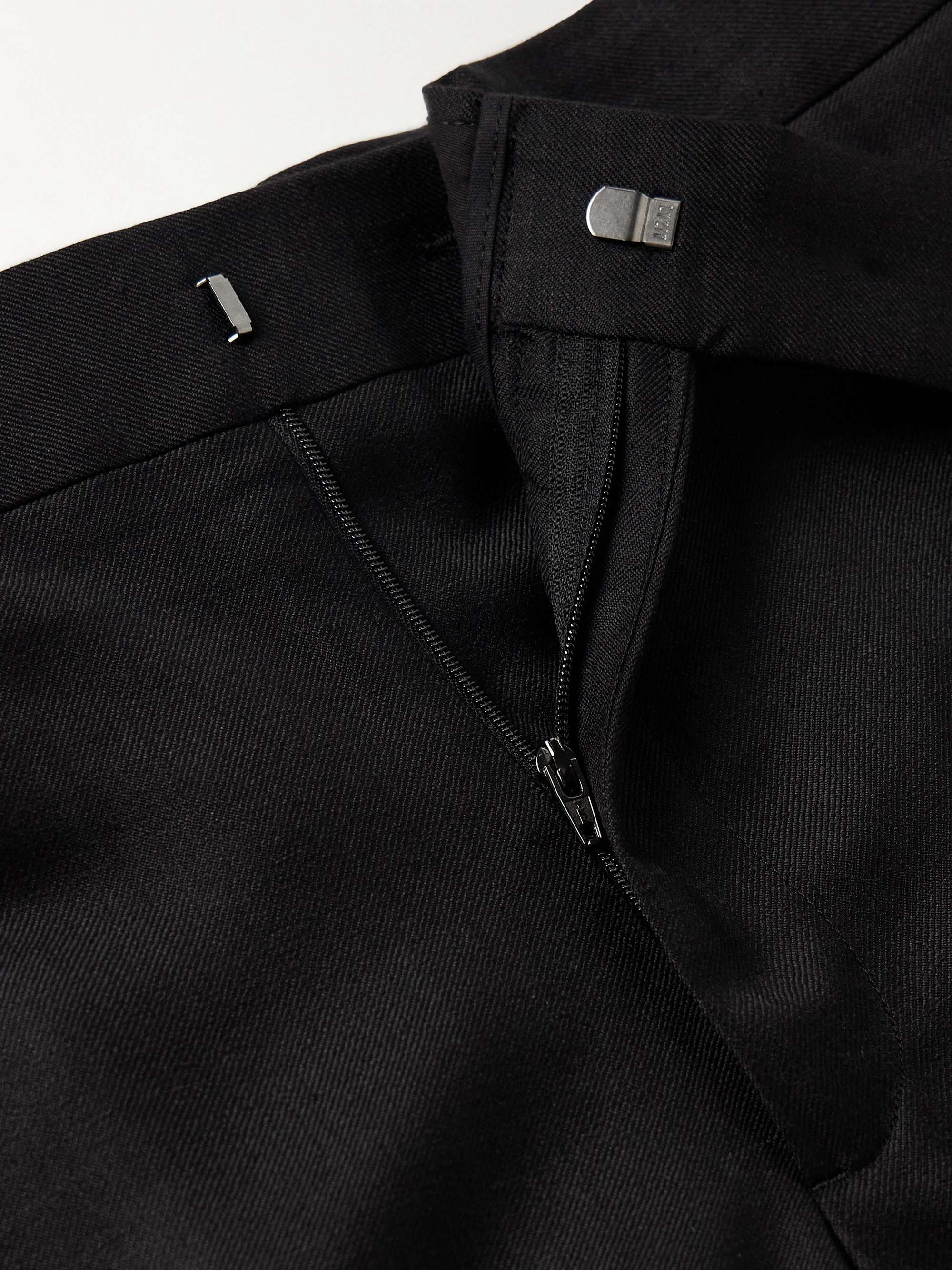 Sebastian Slim-Fit Straight-Leg Wool, Silk and Linen-Blend Twill Trousers view
