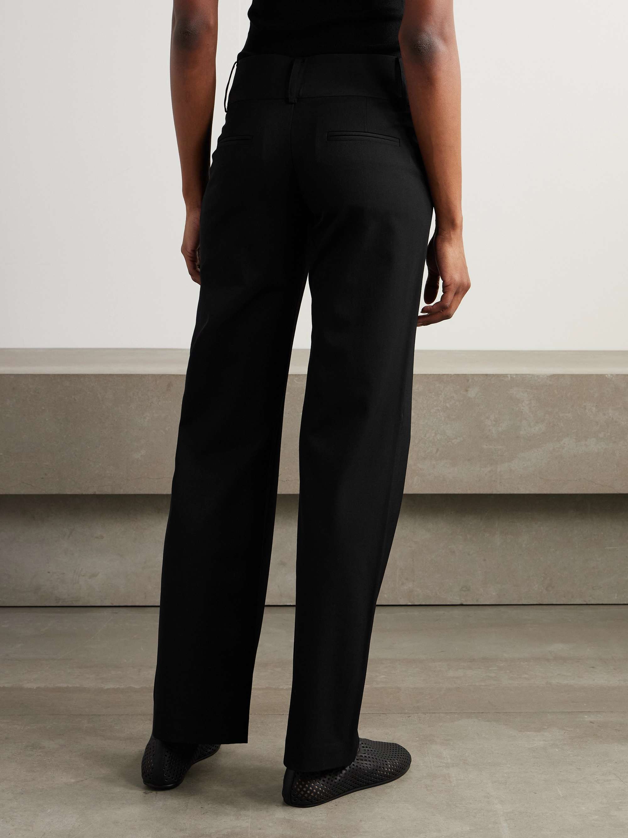 90s Relaxed wool-blend straight-leg pants view