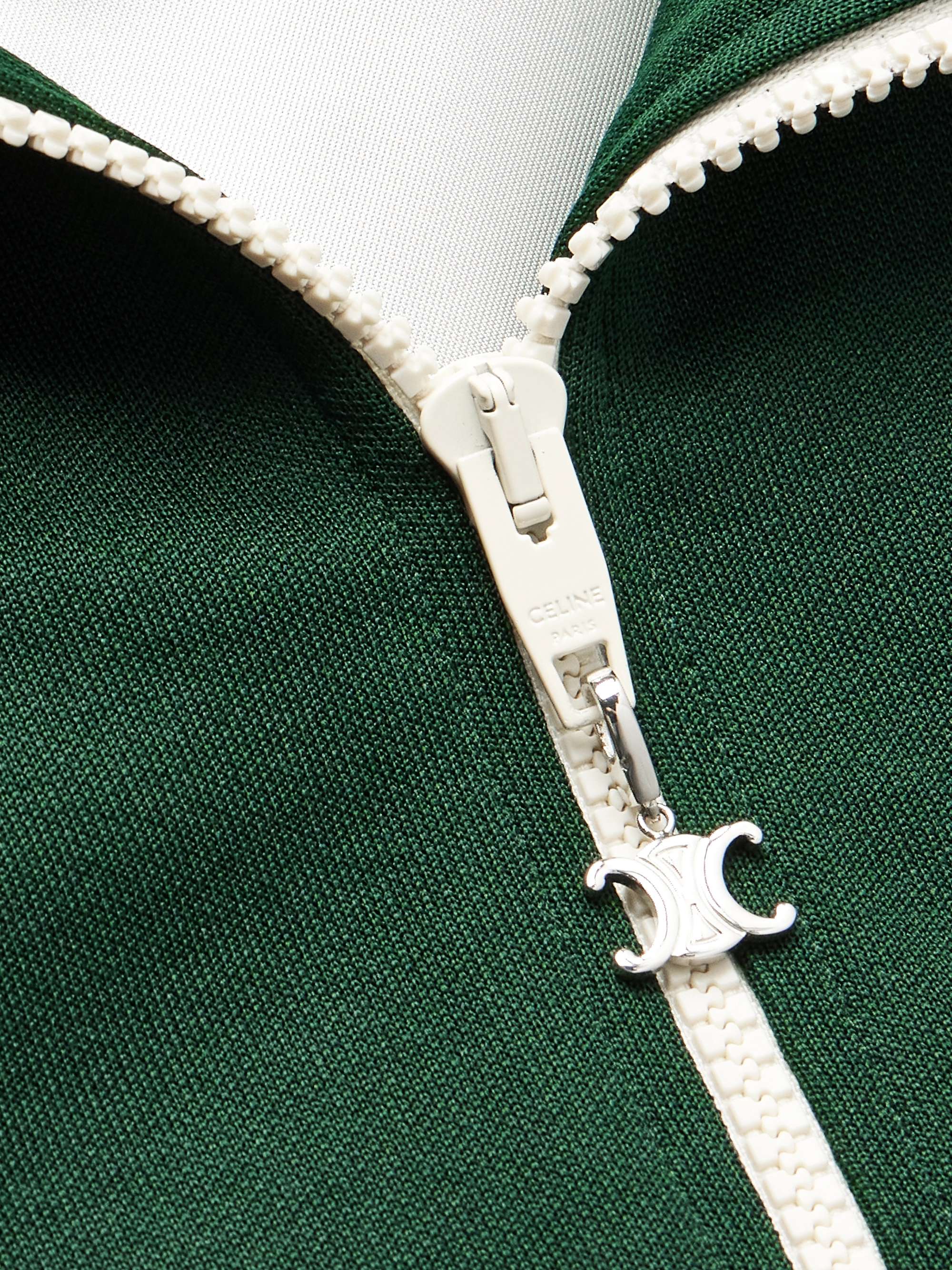 Triomphe Logo-Embroidered Jersey Track Jacket view