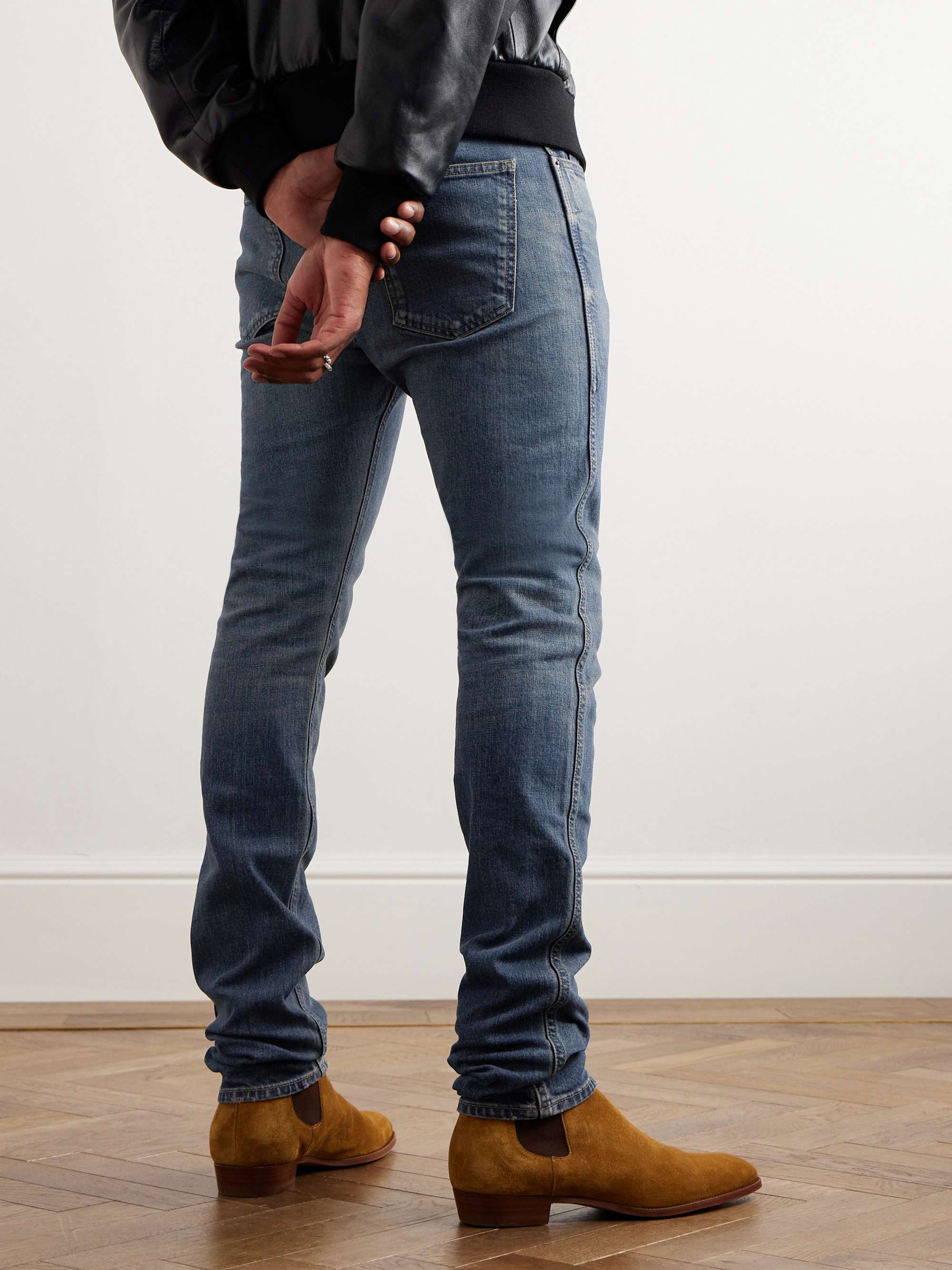 Slim-Fit Denim Jeans view