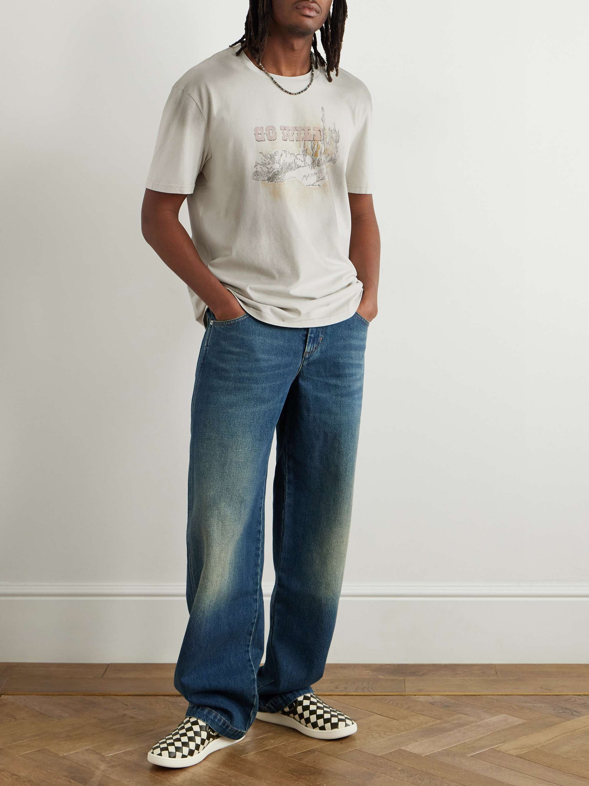 Honore Printed Cotton-Jersey T-Shirt view