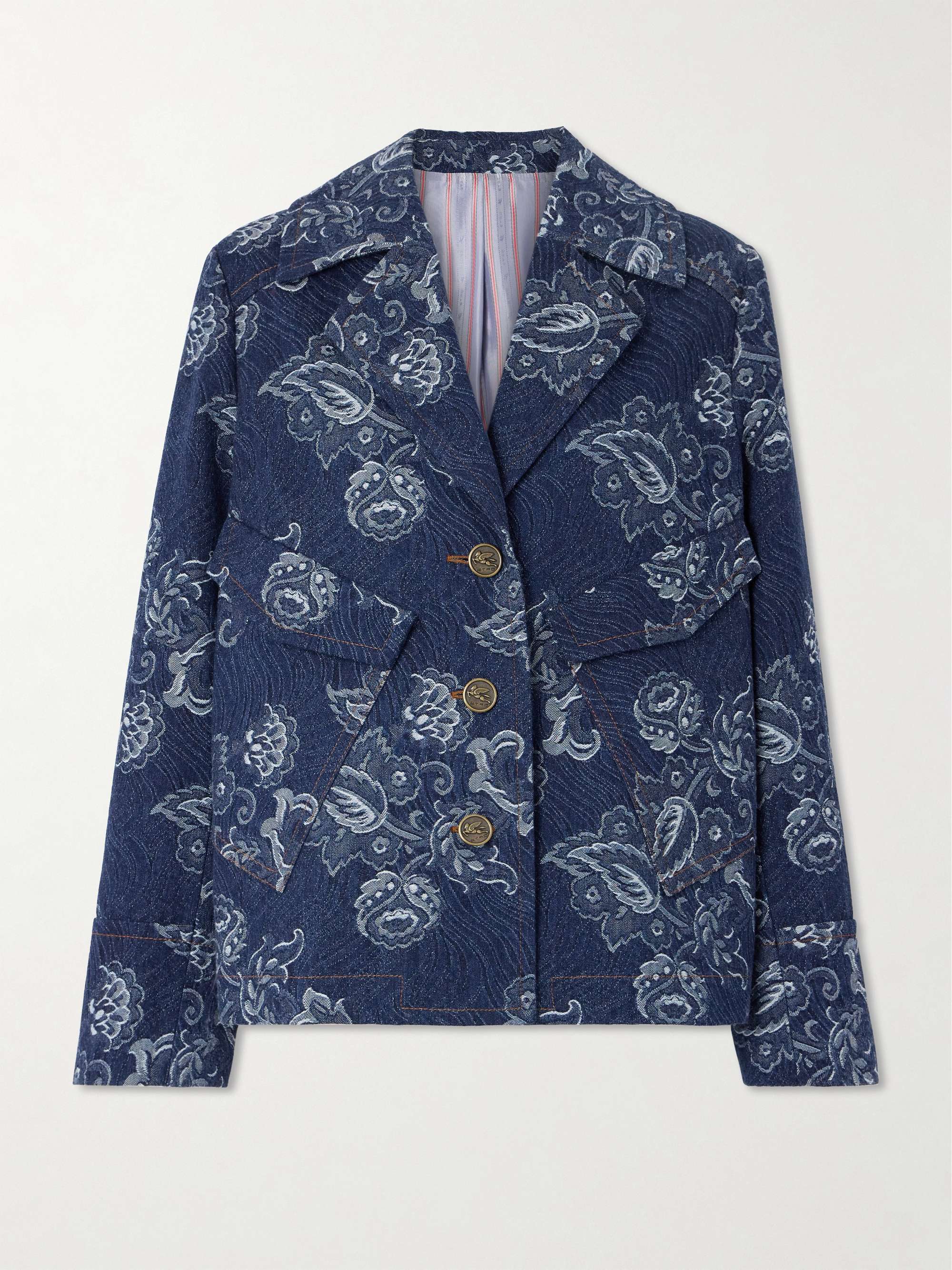 Oversized cotton-jacquard jacket hero visual