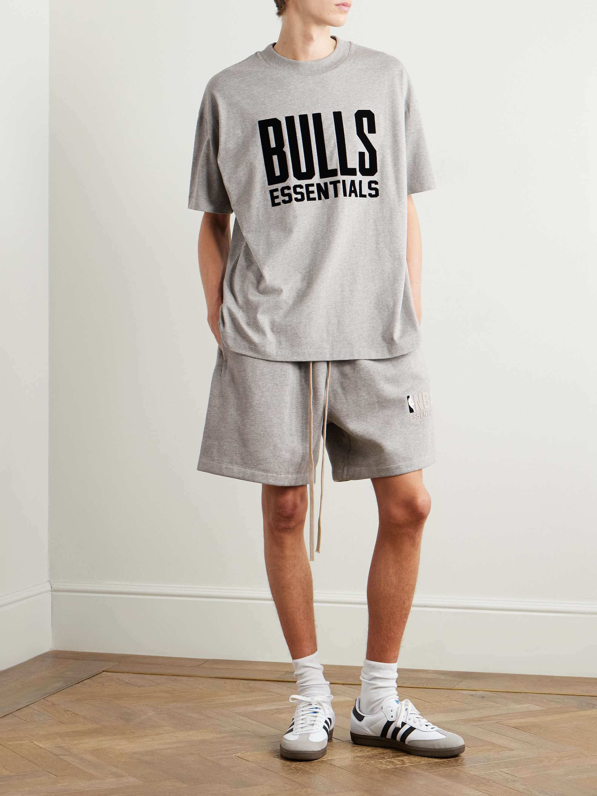 + NBA Bulls Appliquéd Cotton-Jersey T-Shirt view