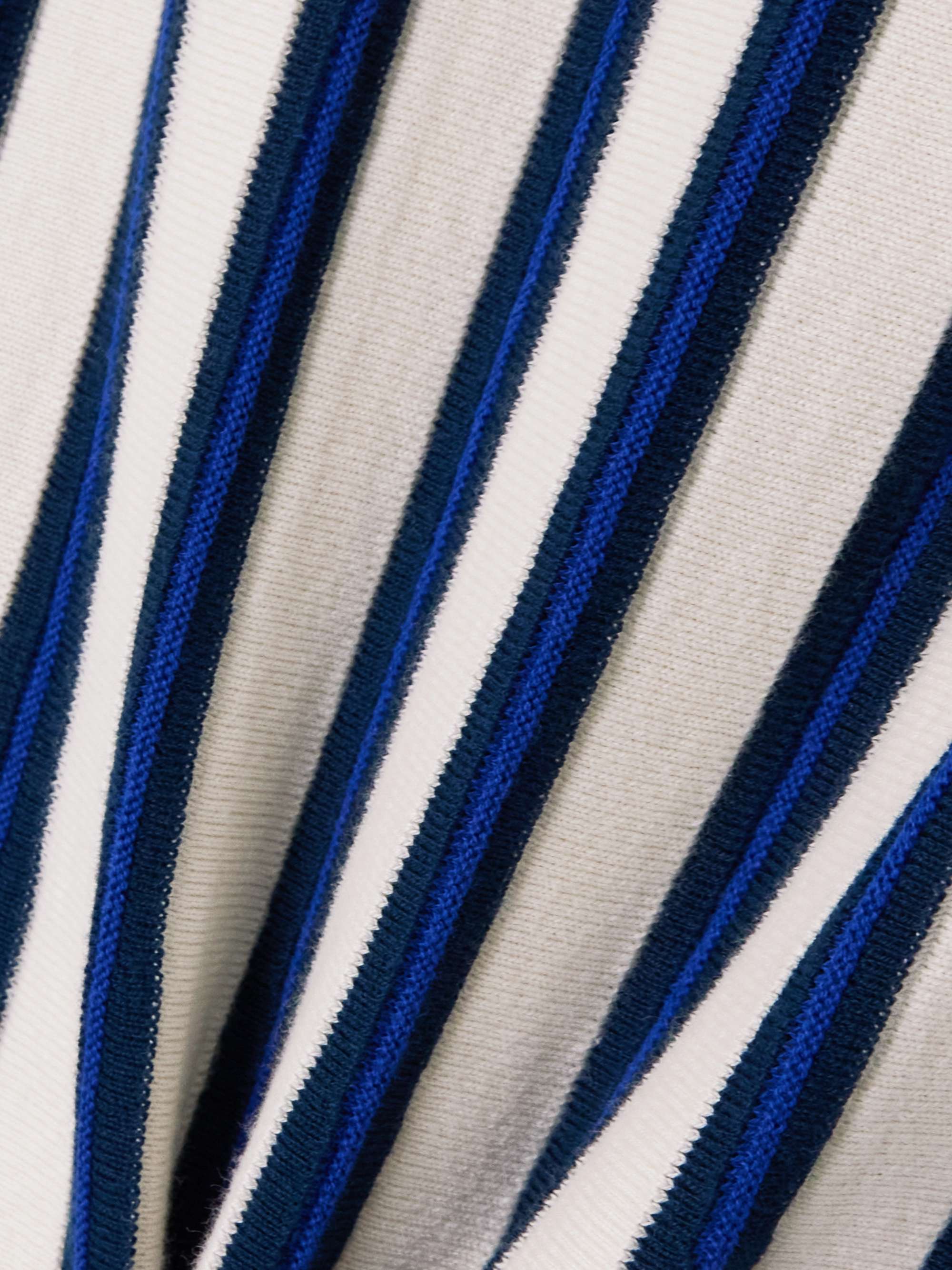 Manglar striped knitted organic cotton midi skirt view