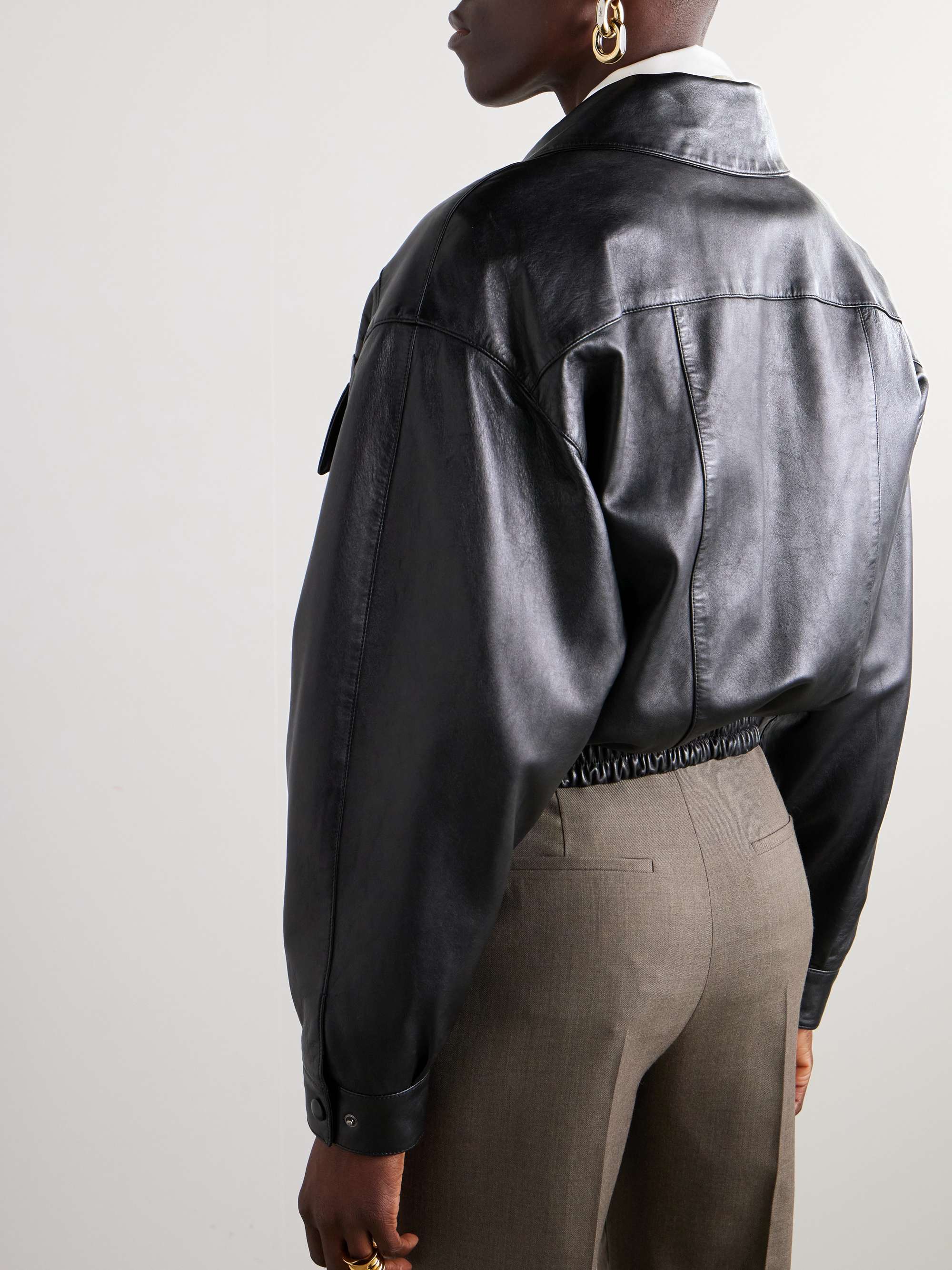 Leather jacket view