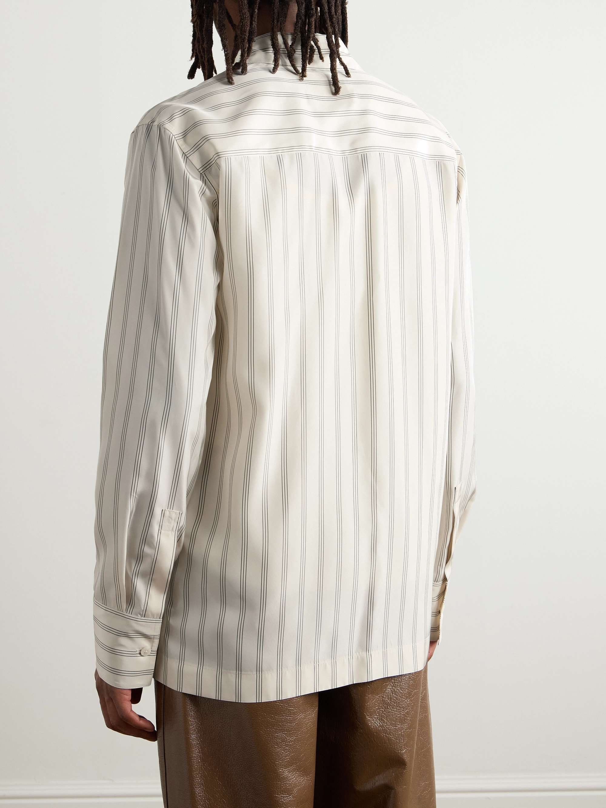 Striped Satin Shirt view