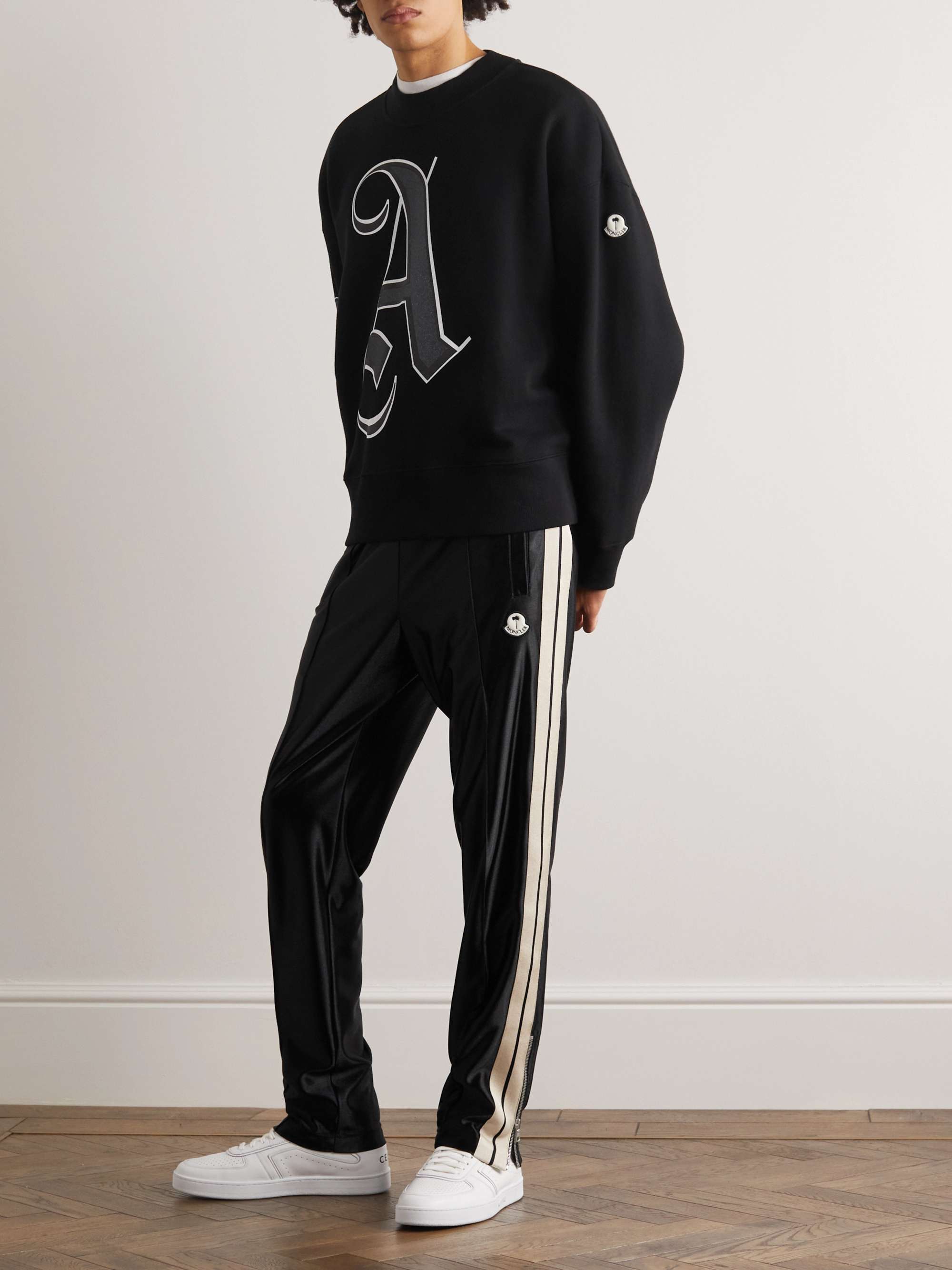 + Palm Angels Printed Cotton-Jersey Sweatshirt view