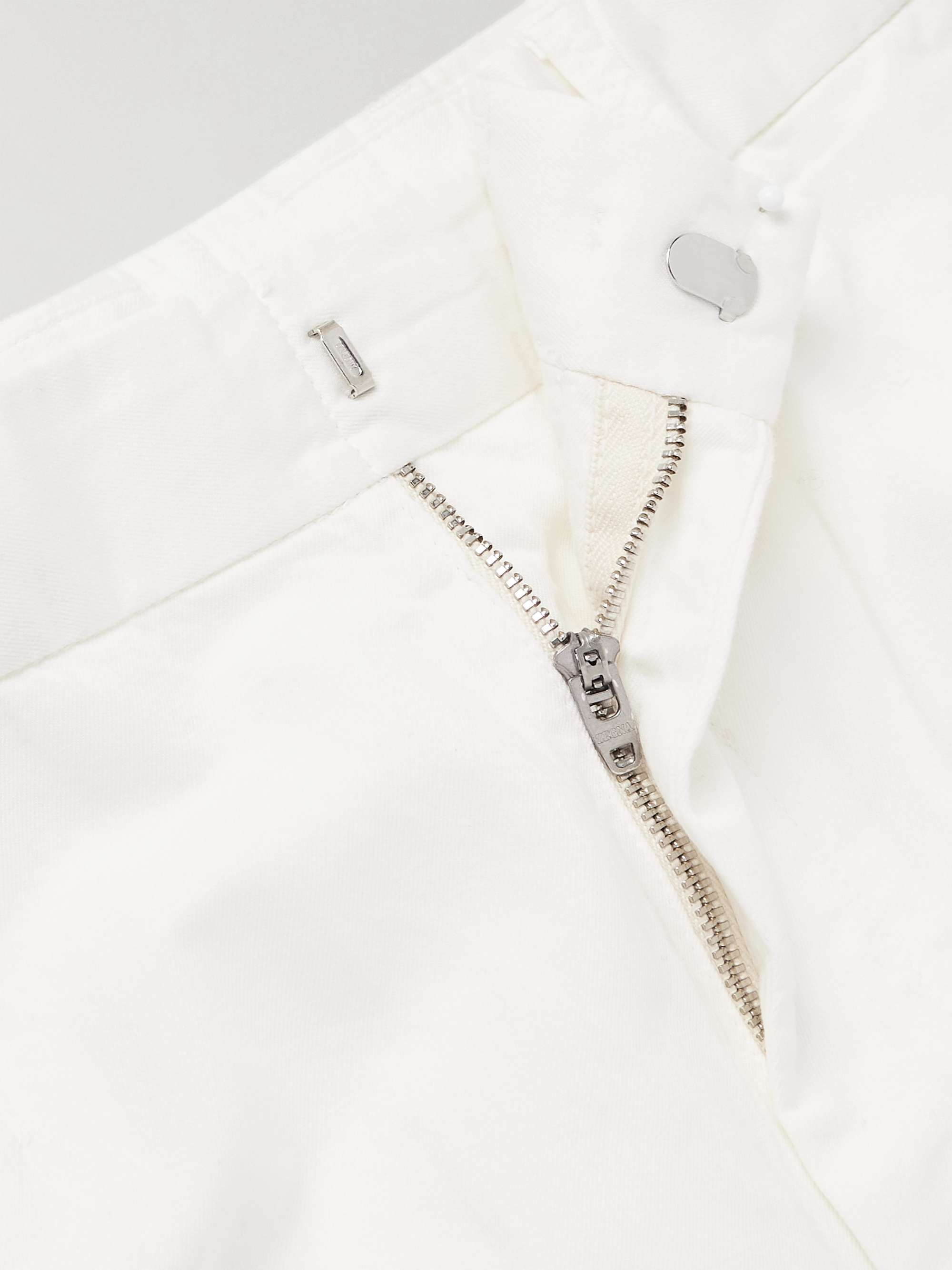 Roccia Slim-Fit Straight-Leg Garment-Dyed Linen-Blend Trousers view