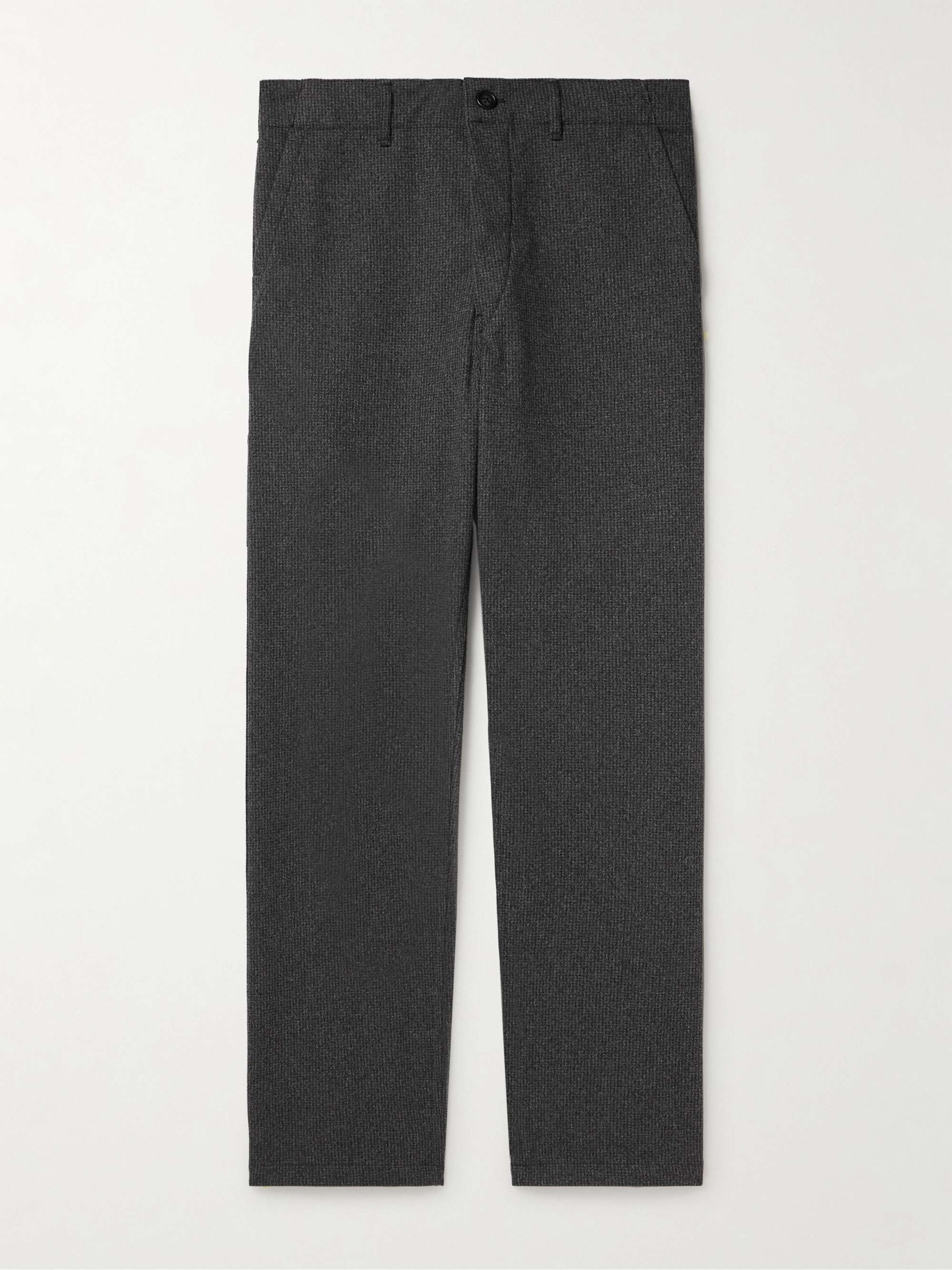 Straight-Leg Houndstooth Tweed Trousers hero visual