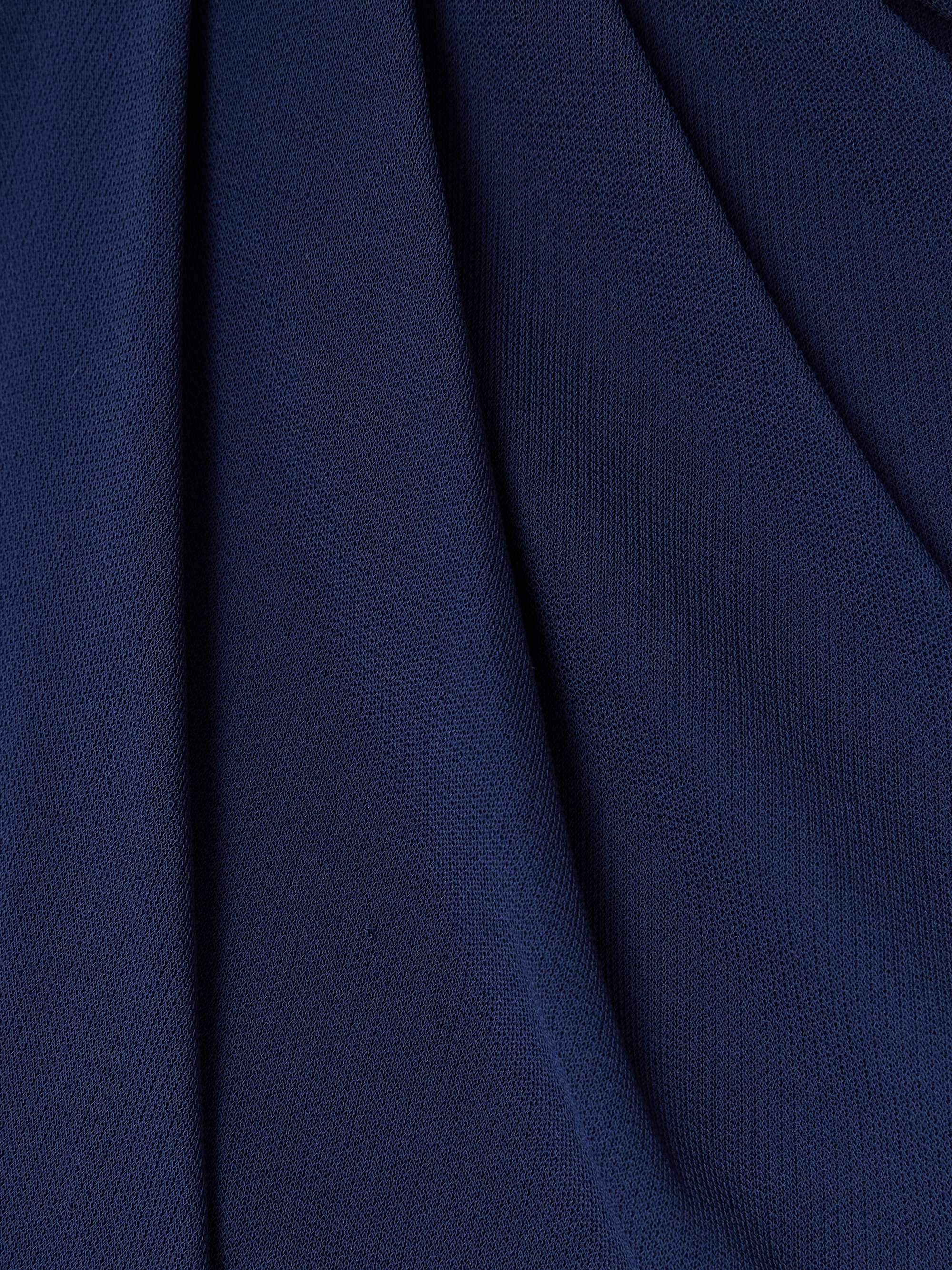 Draped gathered stretch-crepe midi dress view