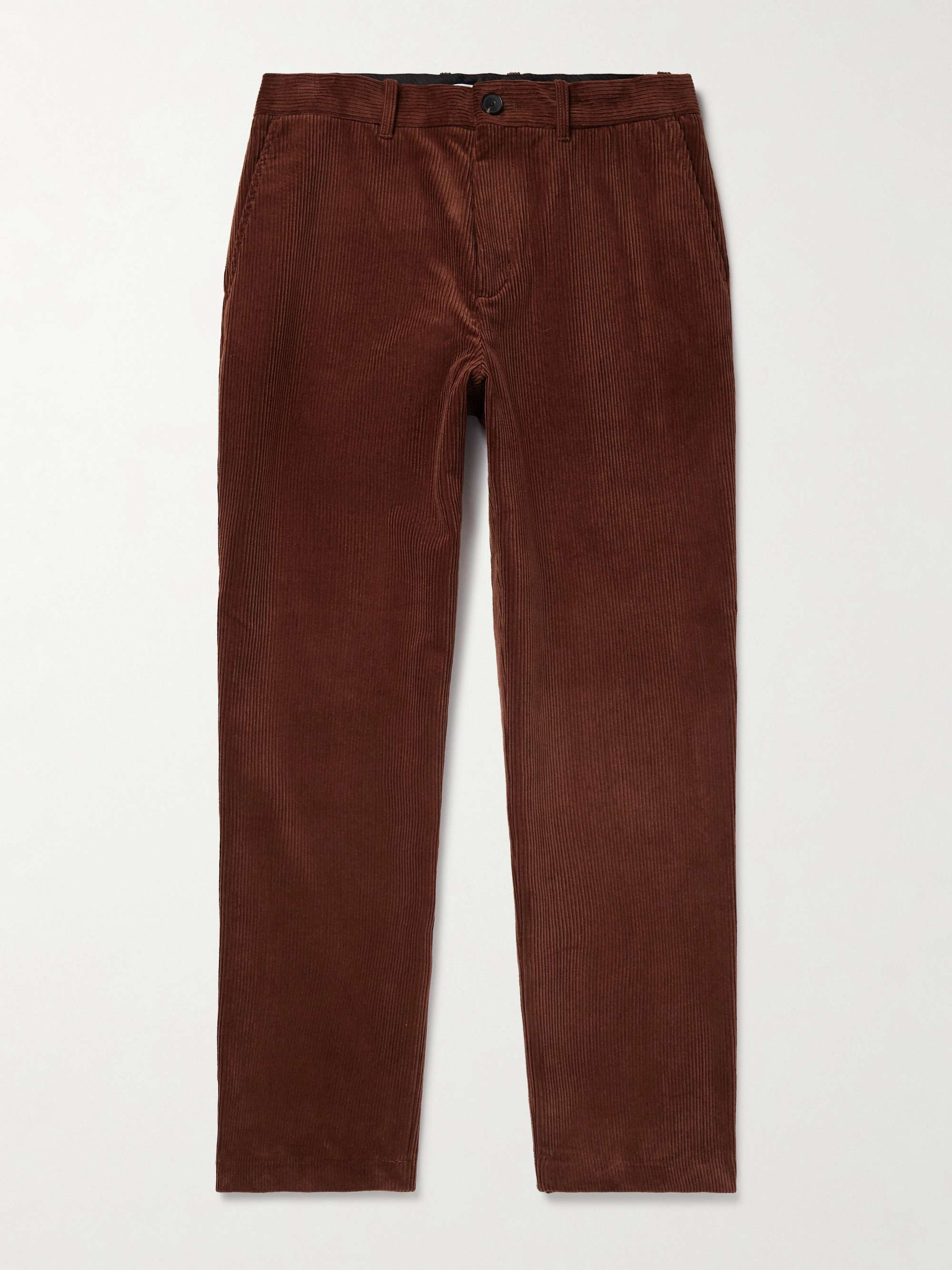 Edward Straight-Leg Organic Cotton-Corduroy Trousers hero visual