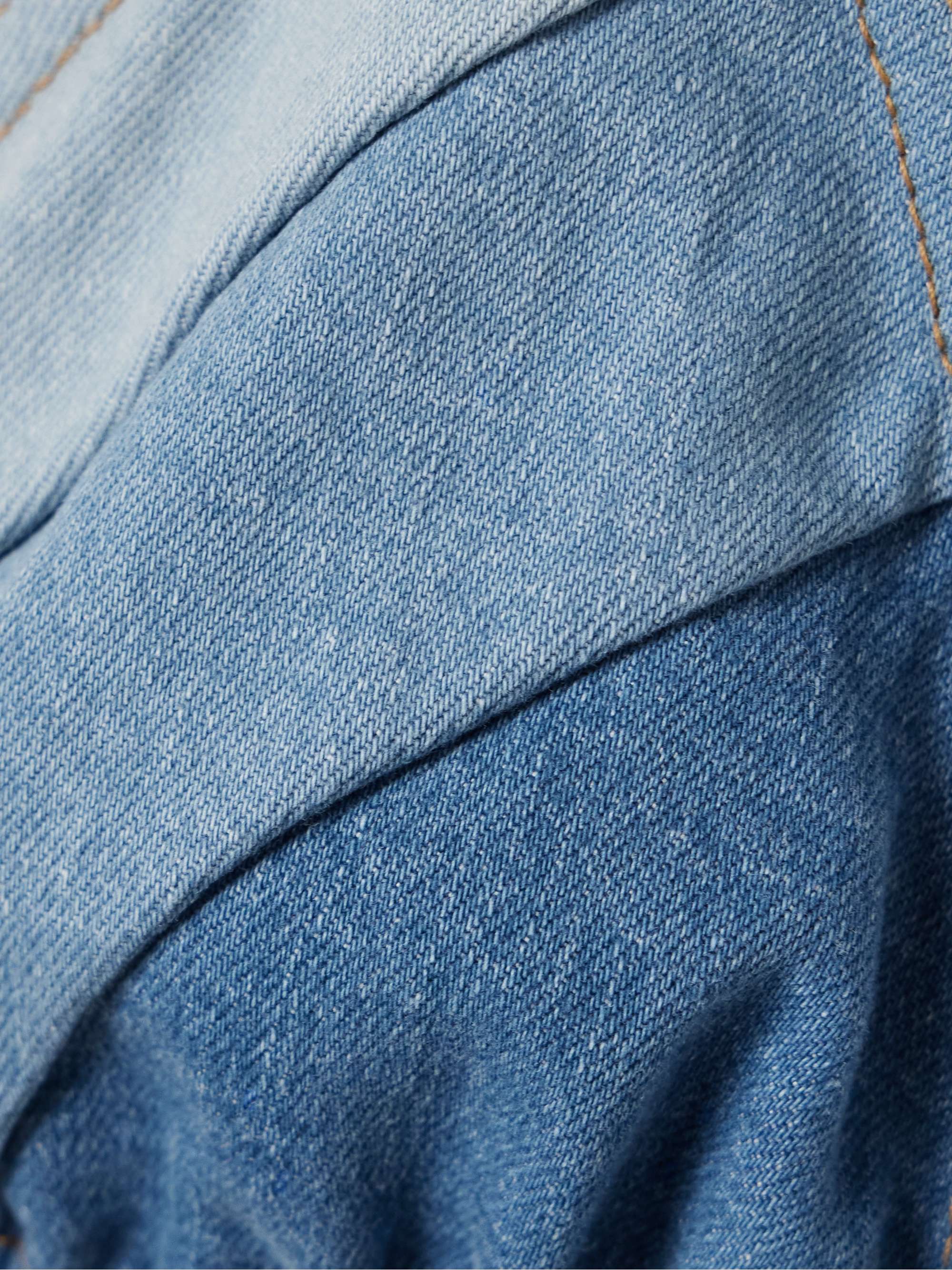 Tallow denim triangle bikini view