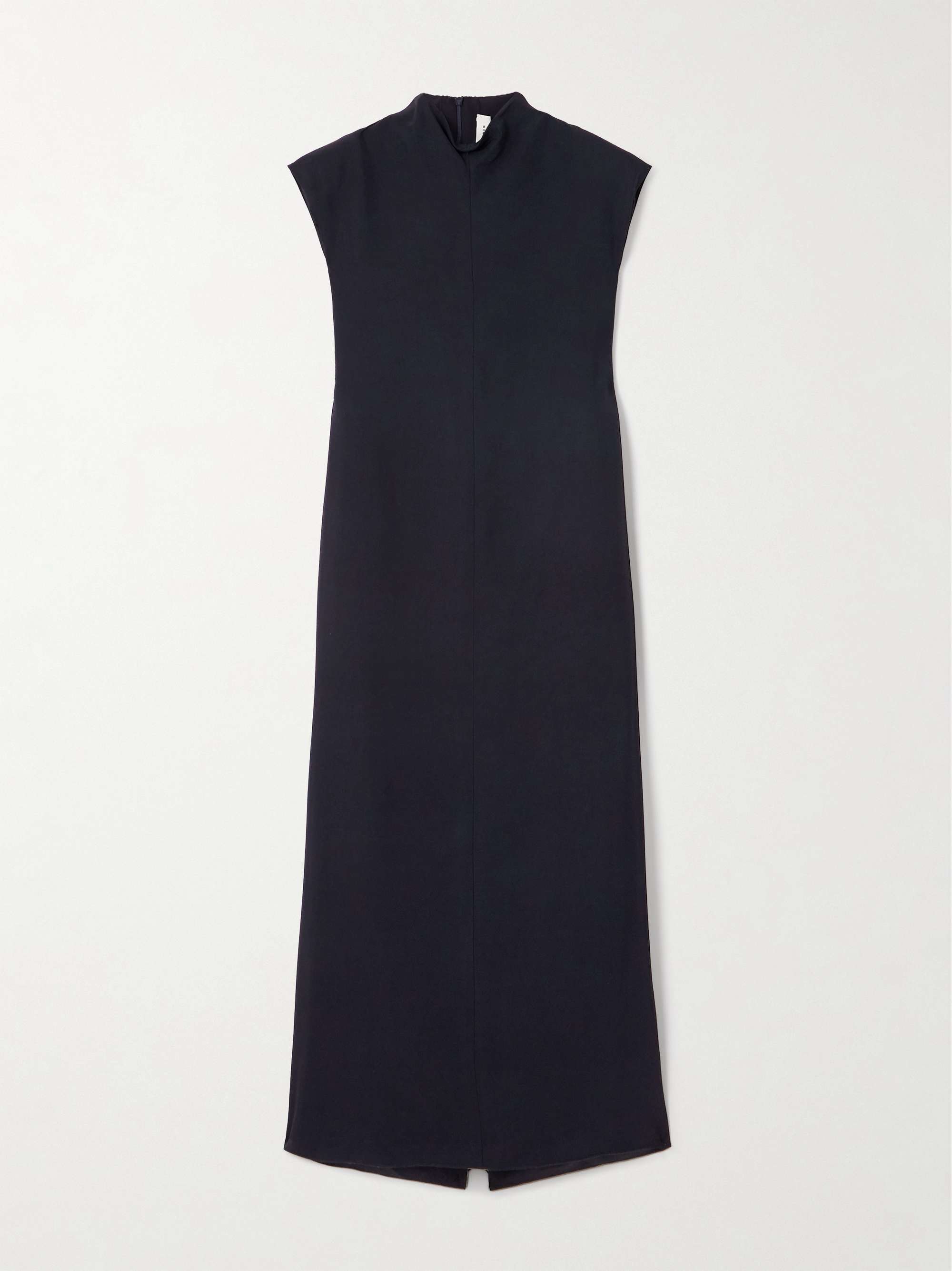 Pleated twill midi dress hero visual