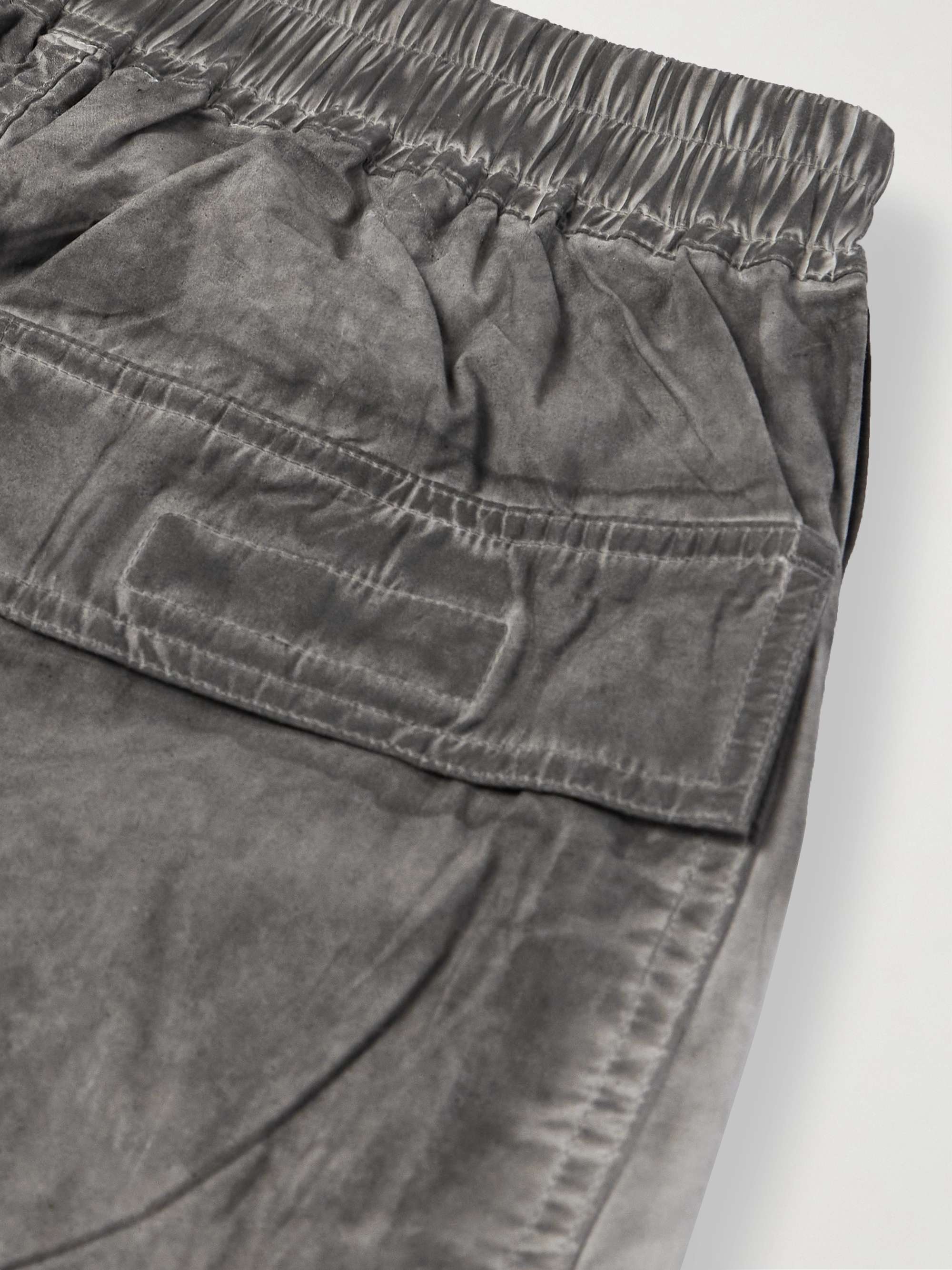 Pusher Wide-Leg Cotton-Poplin Drawstring Trousers view