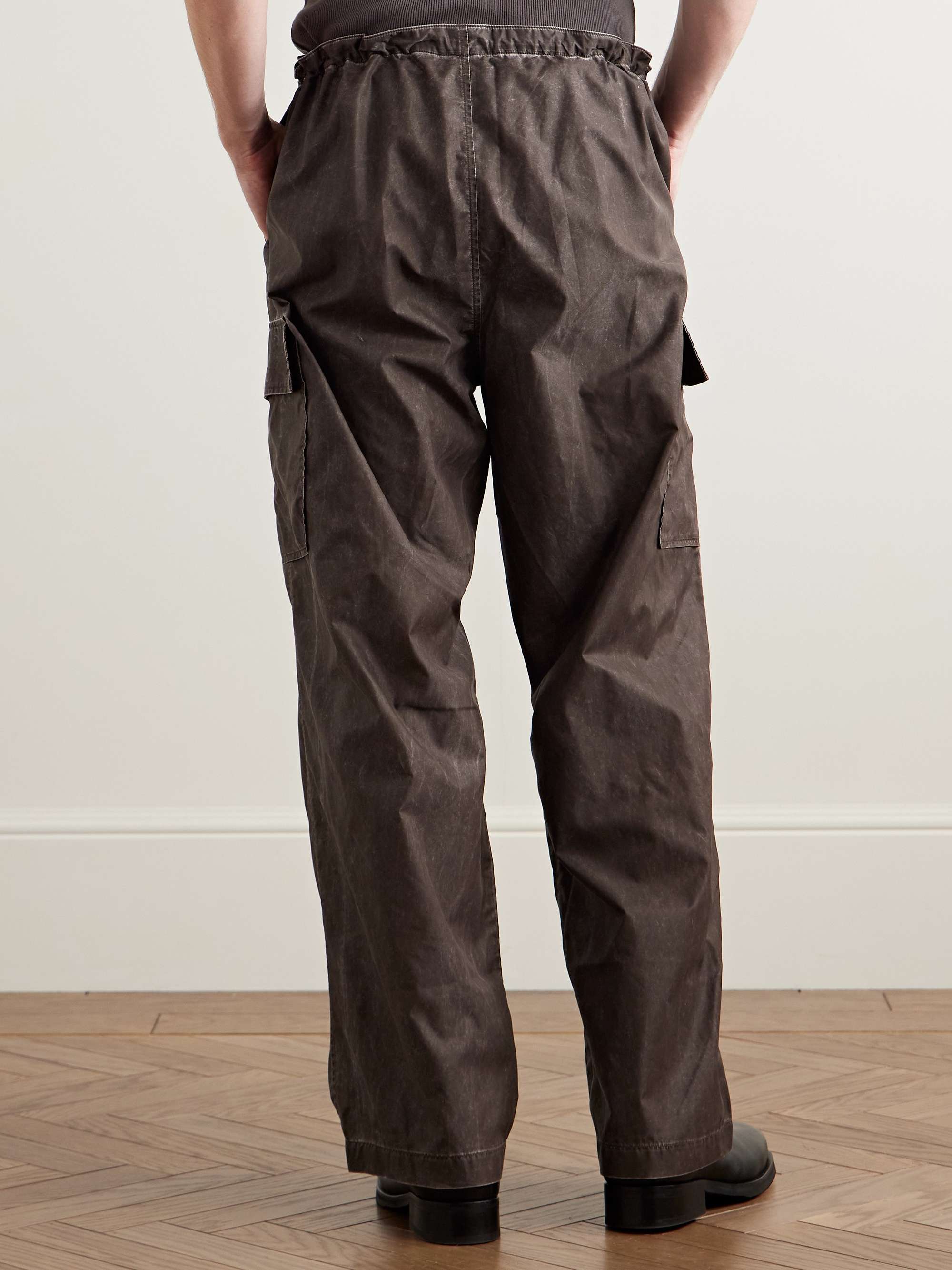 Way Straight-Leg Shell Drawstring Cargo Trousers view